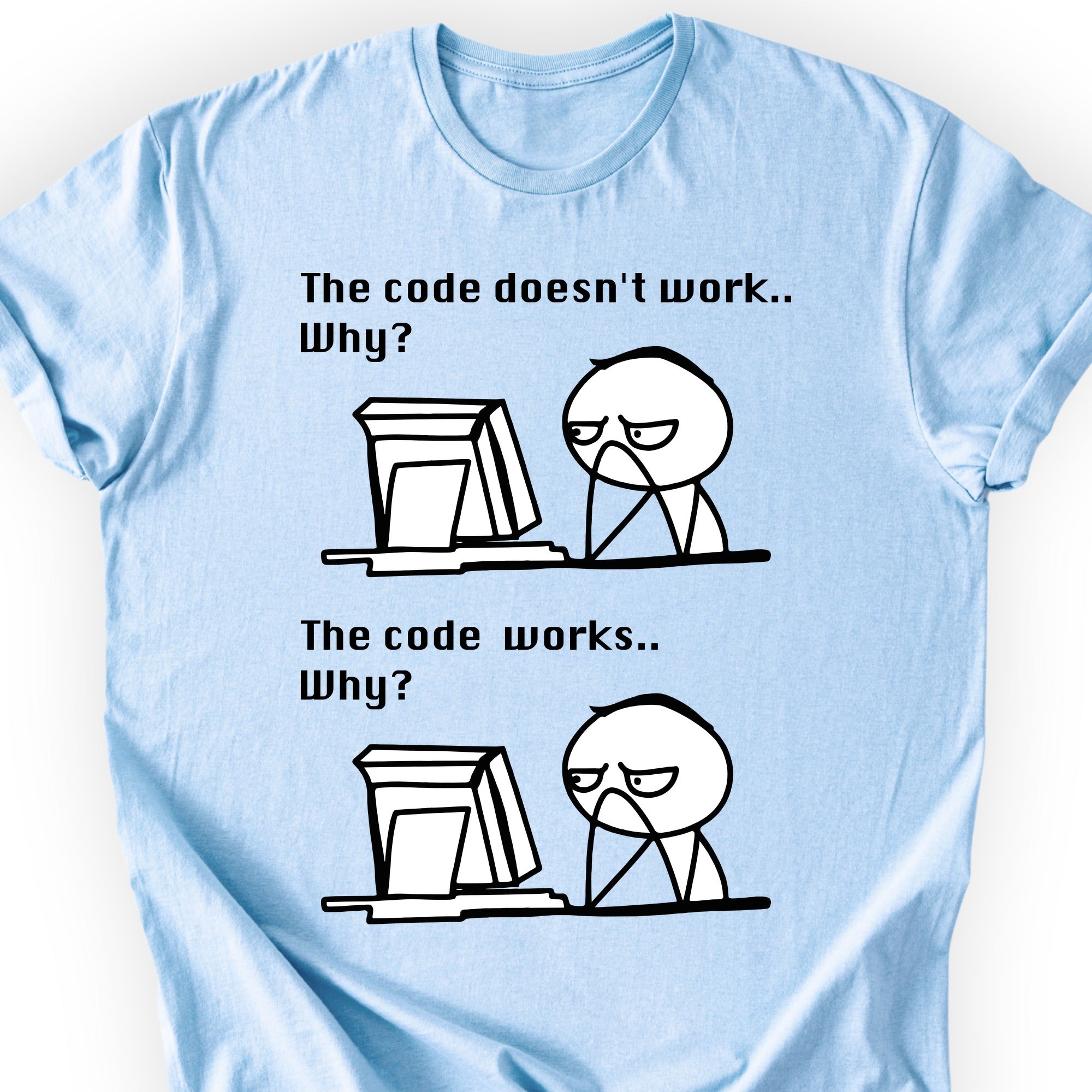 The Code Works T-shirt Light Blue