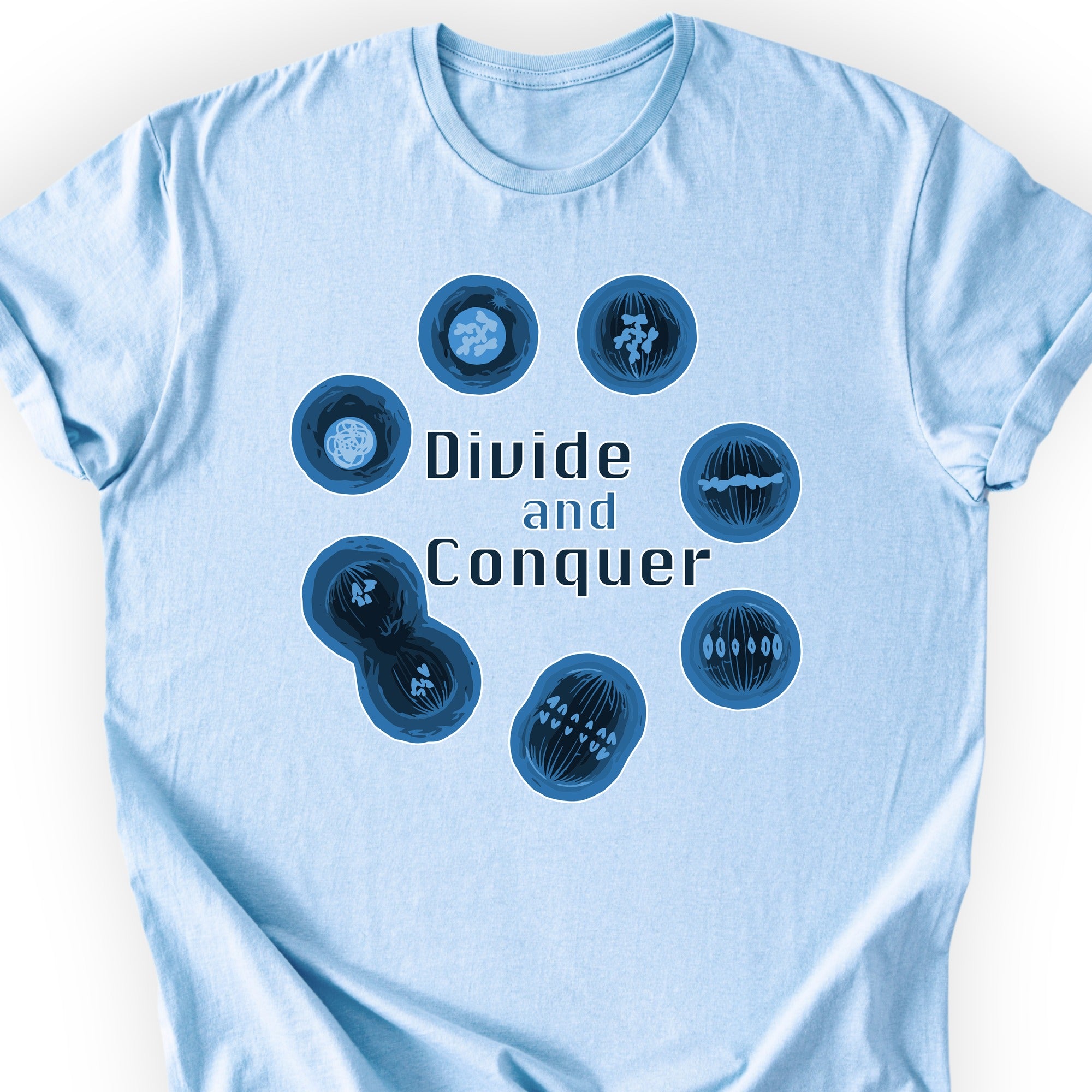 Mitosis Divide and Conquer T-shirt Light Blue