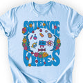 Retro Science Vibes T-shirt Light Blue