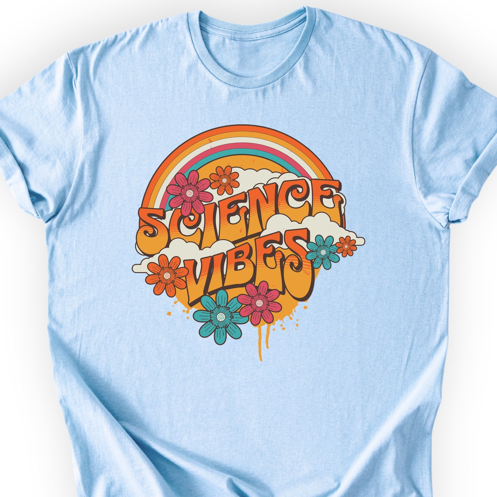 Retro Science T-Shirt Light Blue