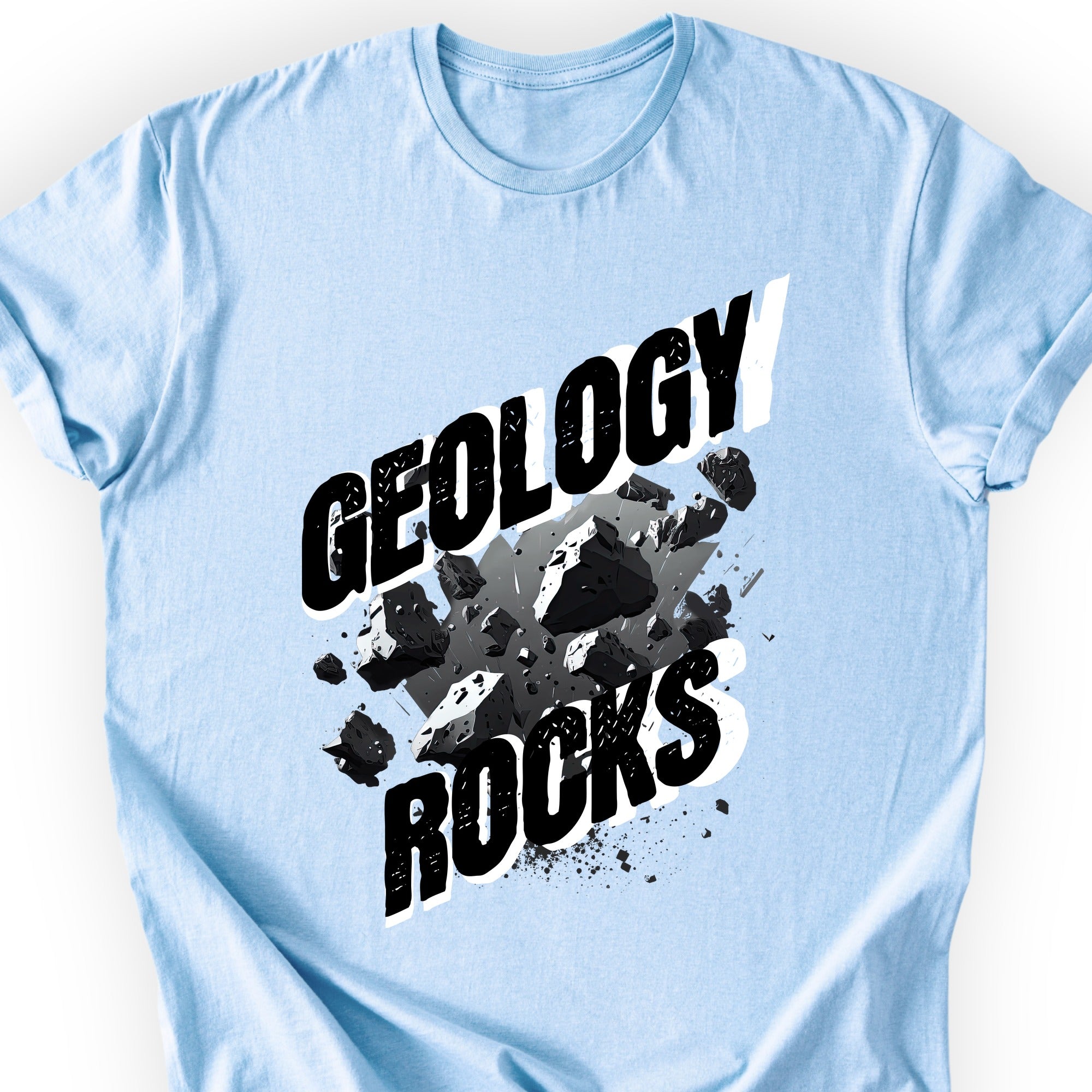 Geology Rocks T-shirt Light Blue