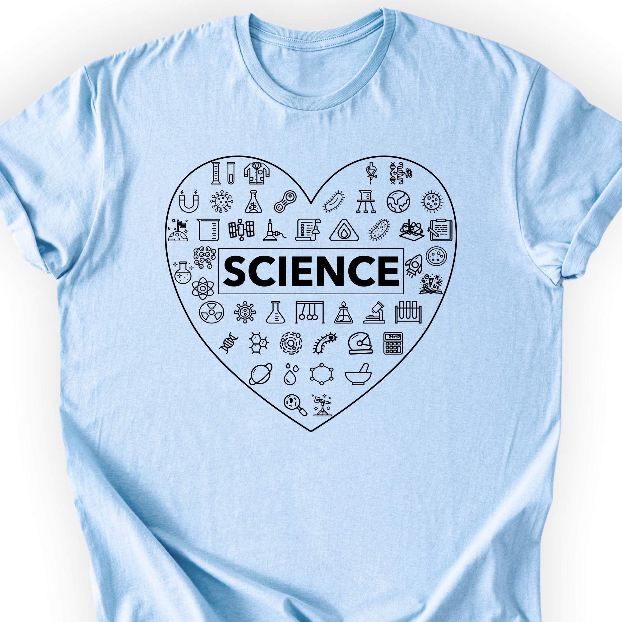 Love of Science T-shirt Light Blue