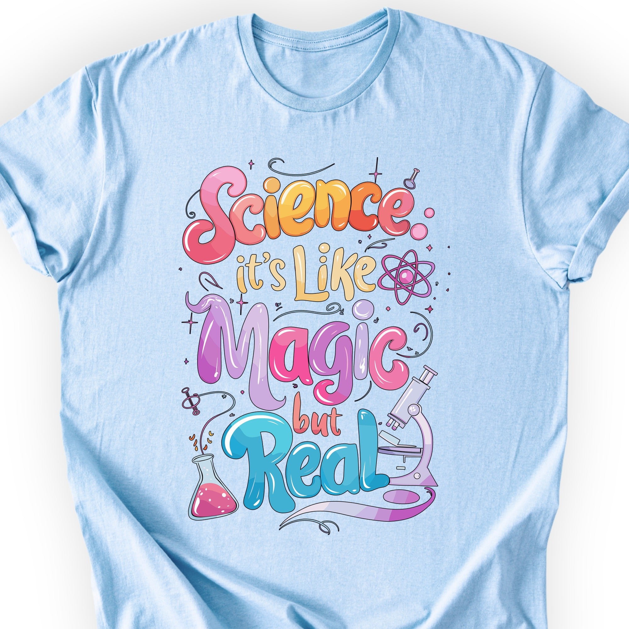 Magic of Science T-Shirt Light Blue