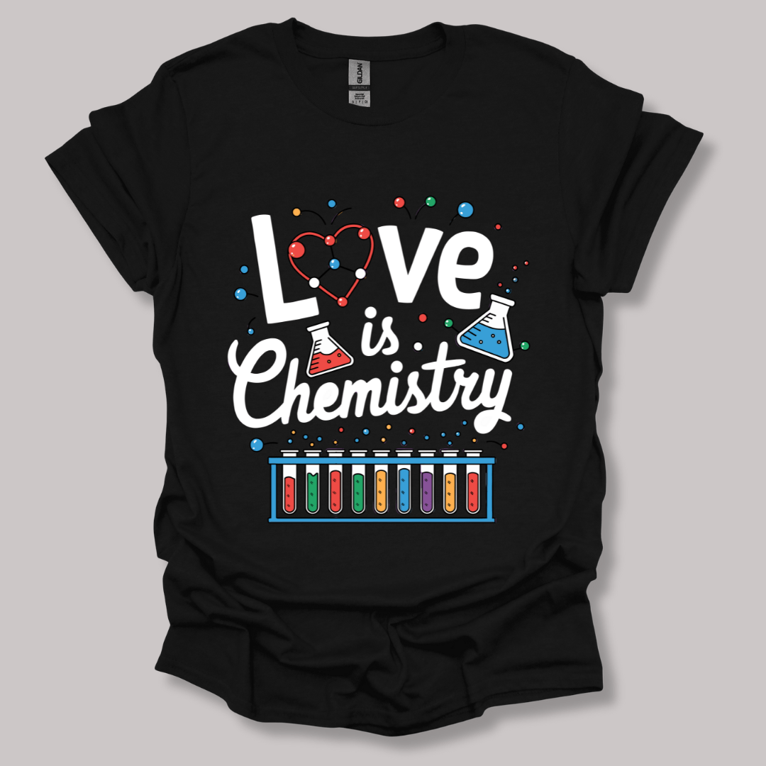 Love Is Chemistry T-shirt Black / S