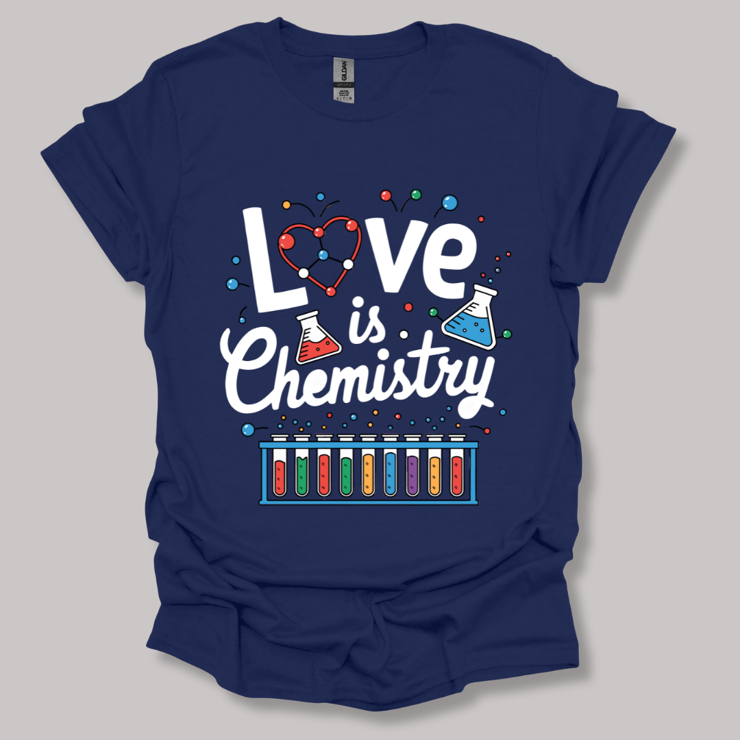 Love Is Chemistry T-shirt Navy / S