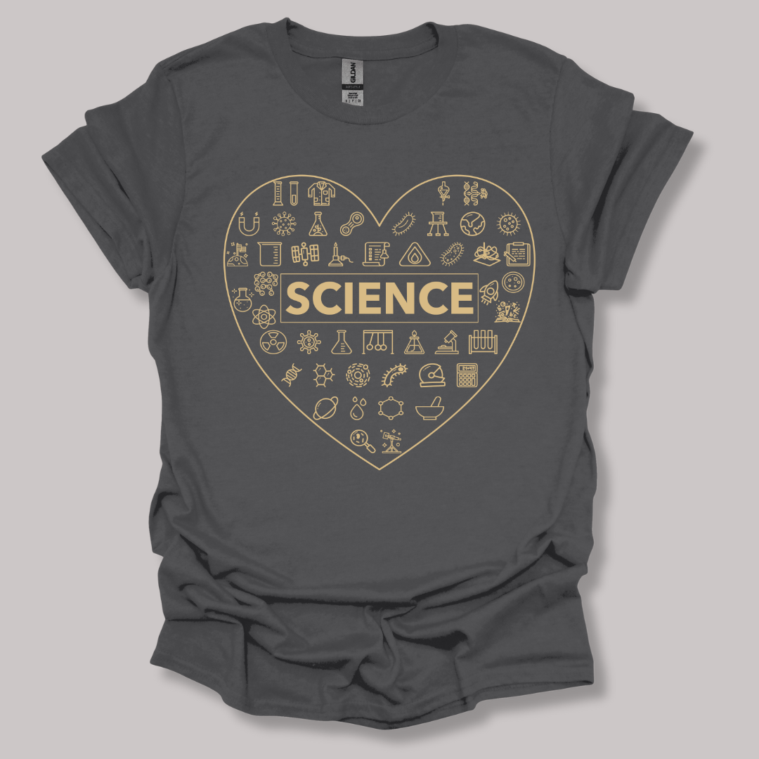 Love of Science T-shirt Charcoal / S