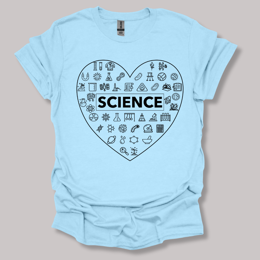 Love of Science T-shirt Light Blue / S