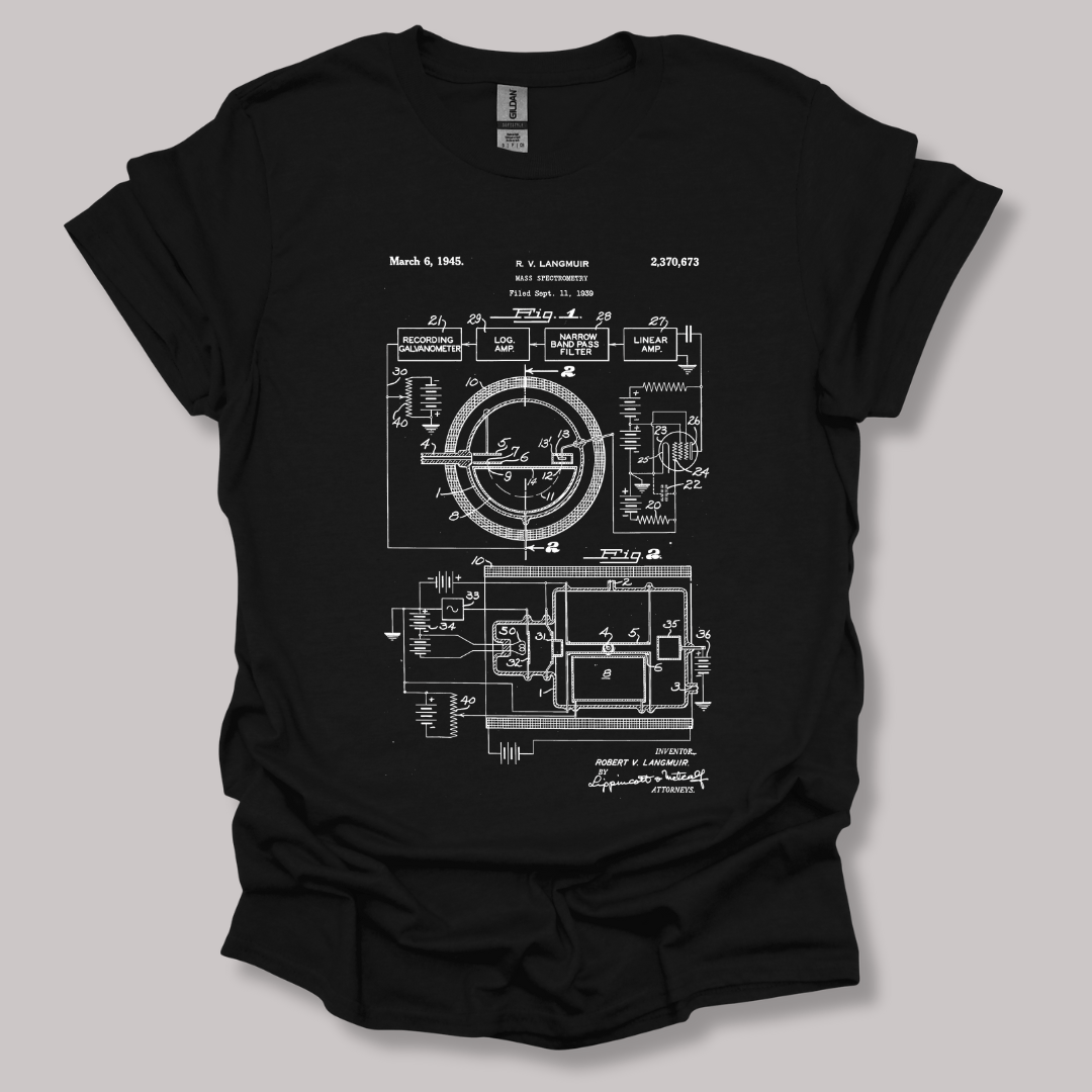 Mass Spec Patent T-shirt Black / S