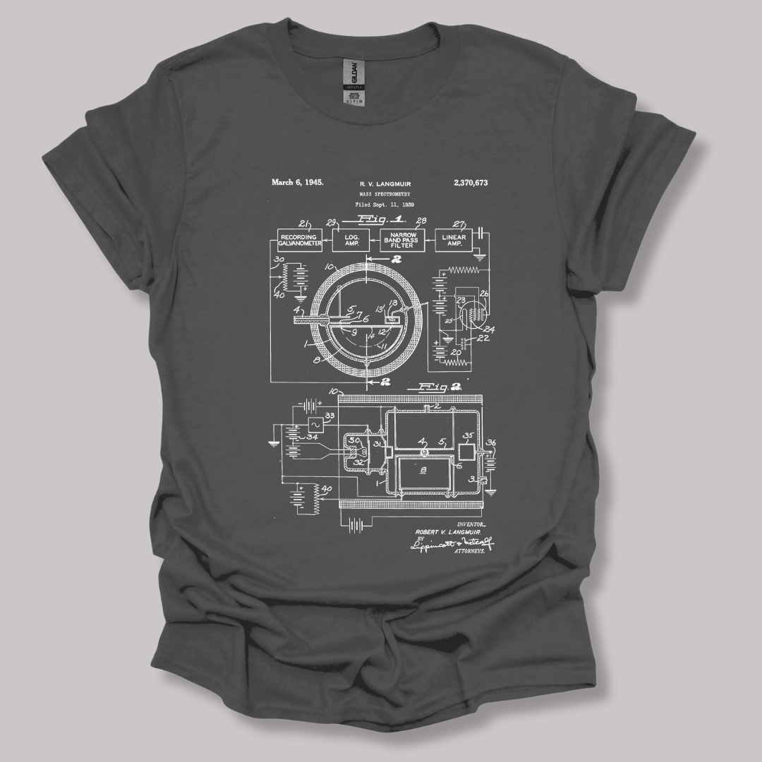 Mass Spec Patent T-shirt Charcoal / S
