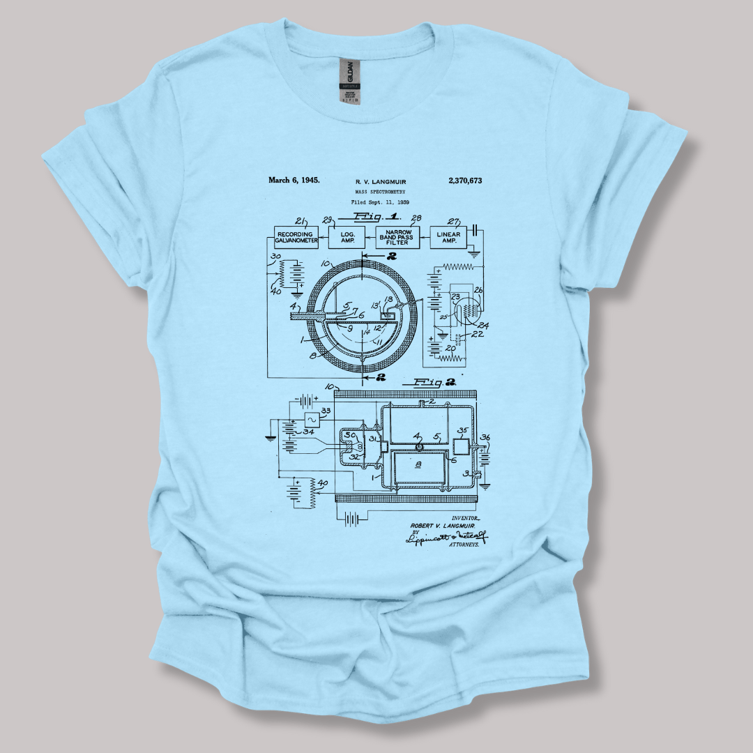 Mass Spec Patent T-shirt Light Blue / S