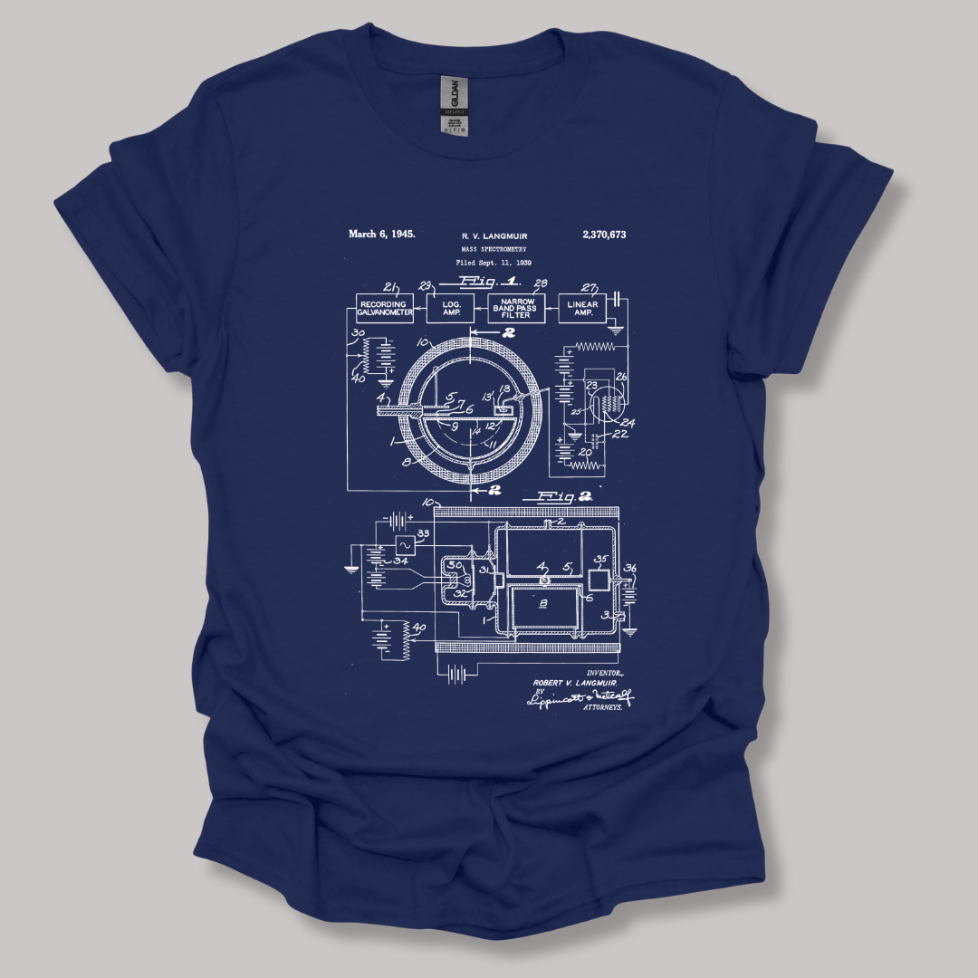 Mass Spec Patent T-shirt Navy / S