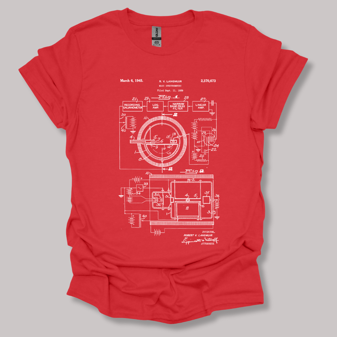 Mass Spec Patent T-shirt Red / S