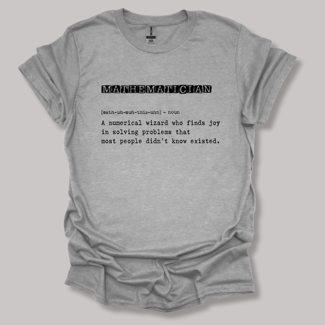 Mathematician Definition T-shirt Sports Grey / S