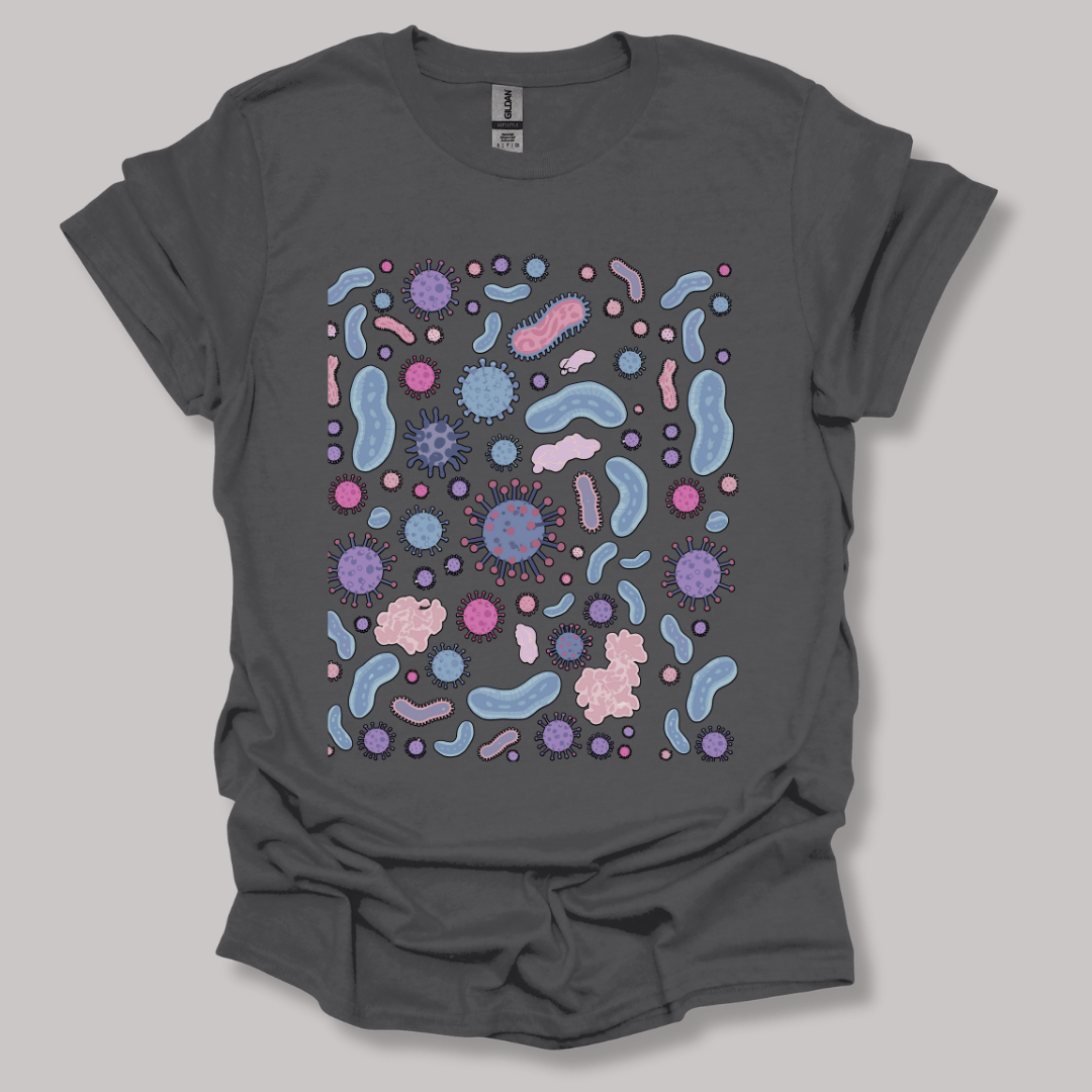 Microbiology  T-shirt Charcoal / S