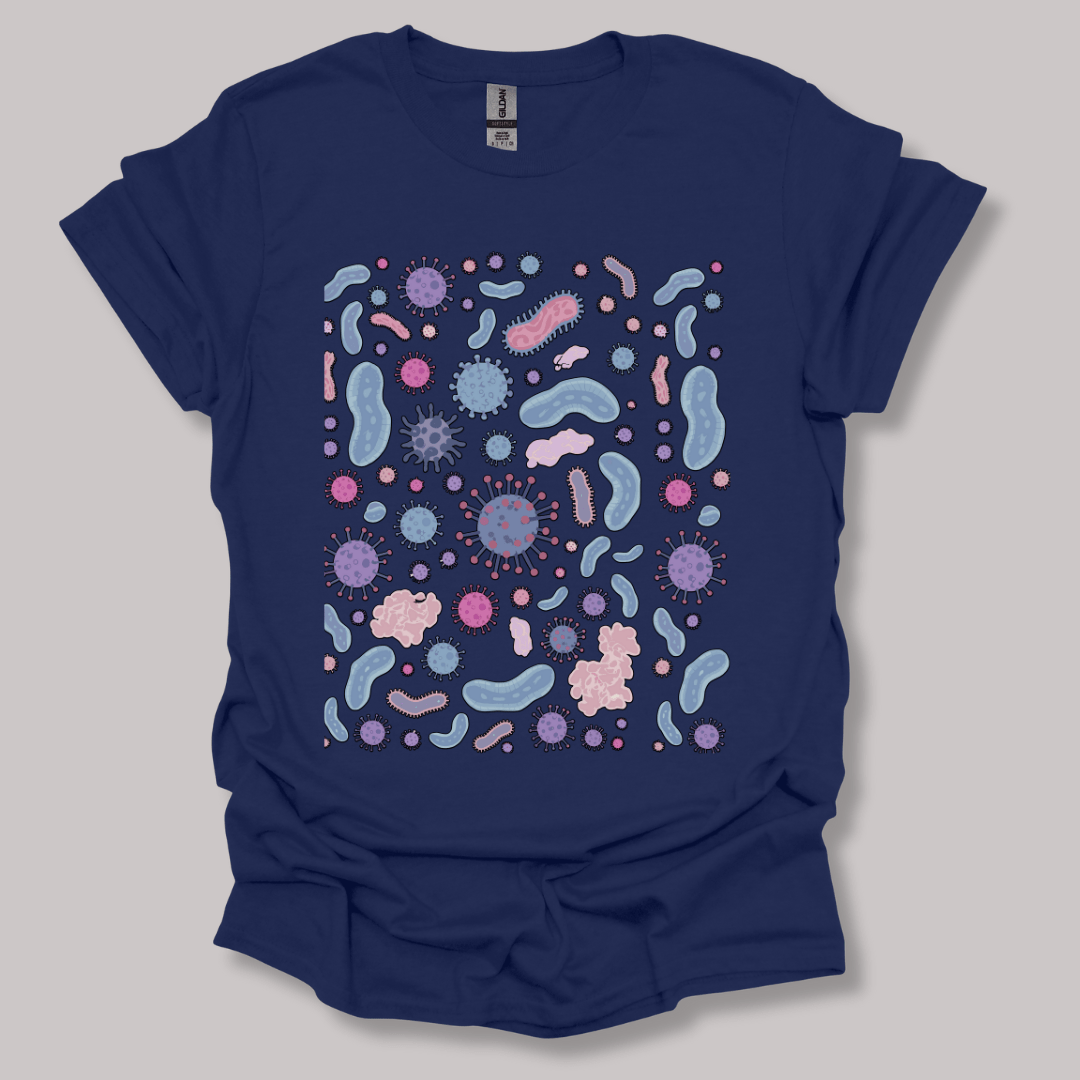 Microbiology  T-shirt Navy / S
