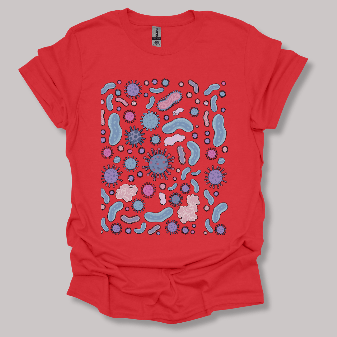 Microbiology  T-shirt Red / S