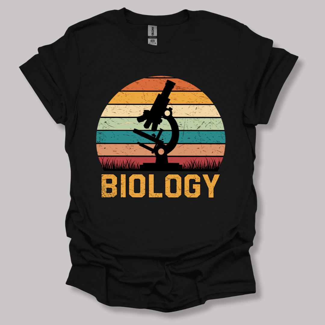 Microscope Sunset T-shirt Black / S