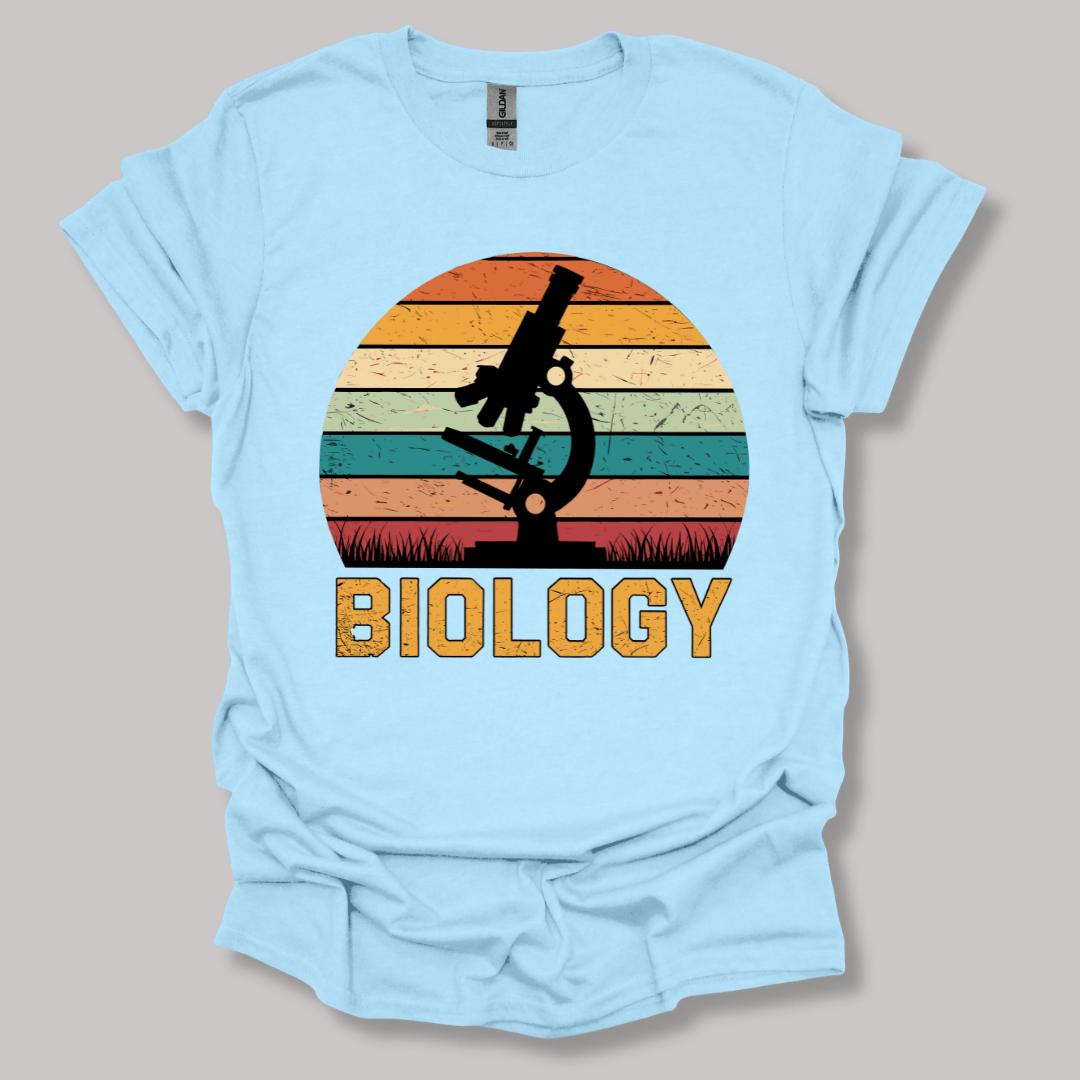 Microscope Sunset T-shirt Light Blue / S