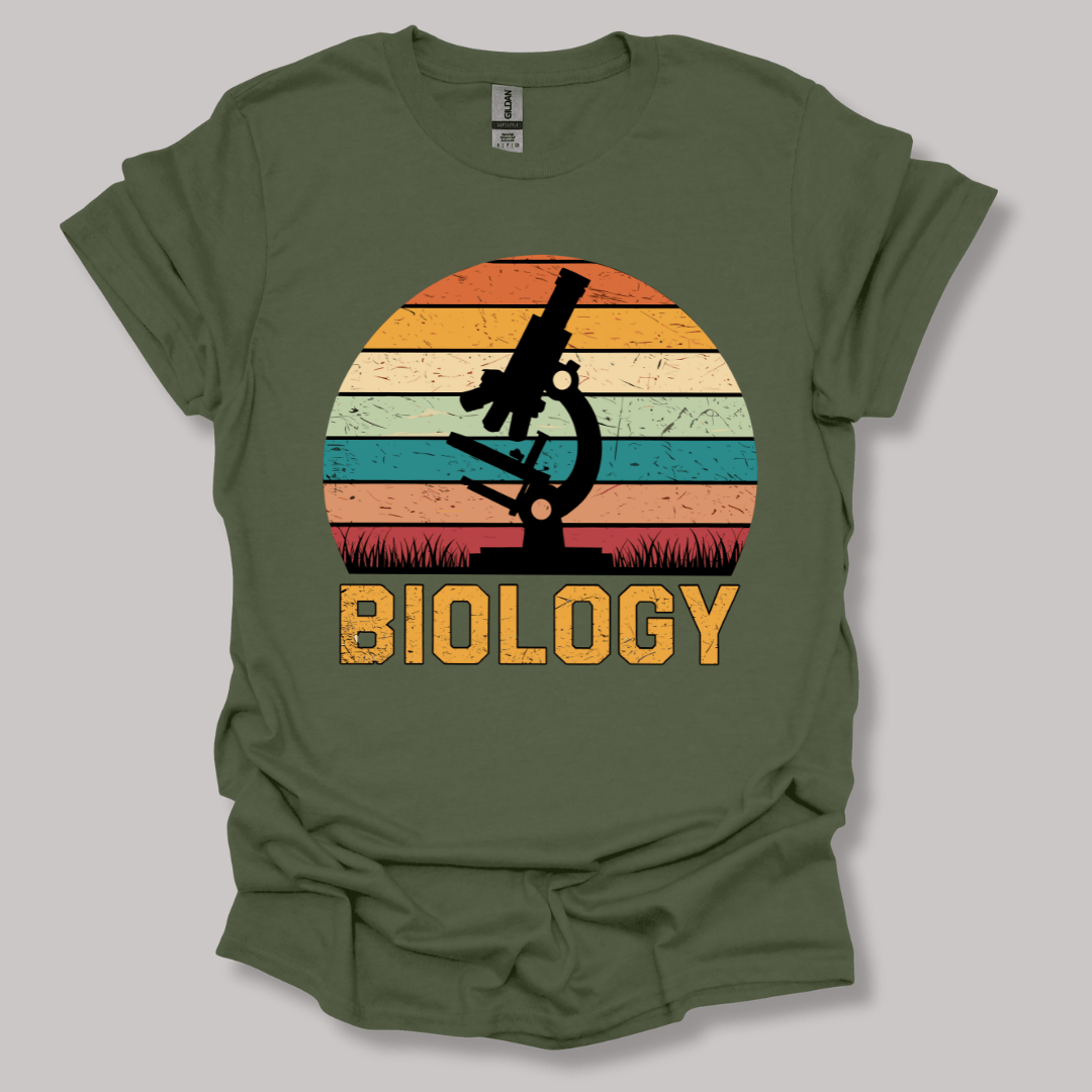 Microscope Sunset T-shirt Military Green / S