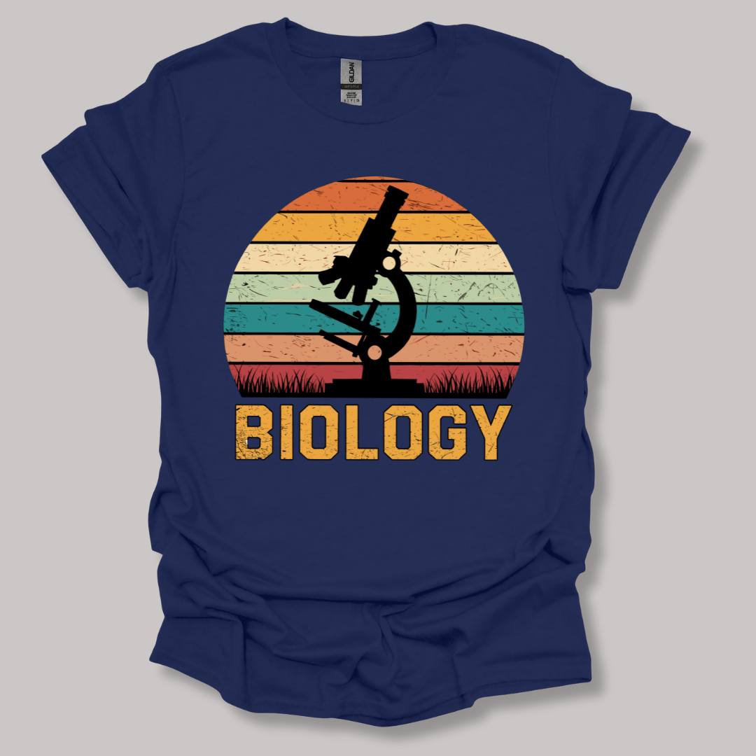 Microscope Sunset T-shirt Navy / S