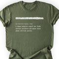 Anthropologist Definition T-shirt Military Green