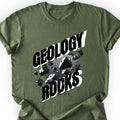 Geology Rocks T-shirt Military Green