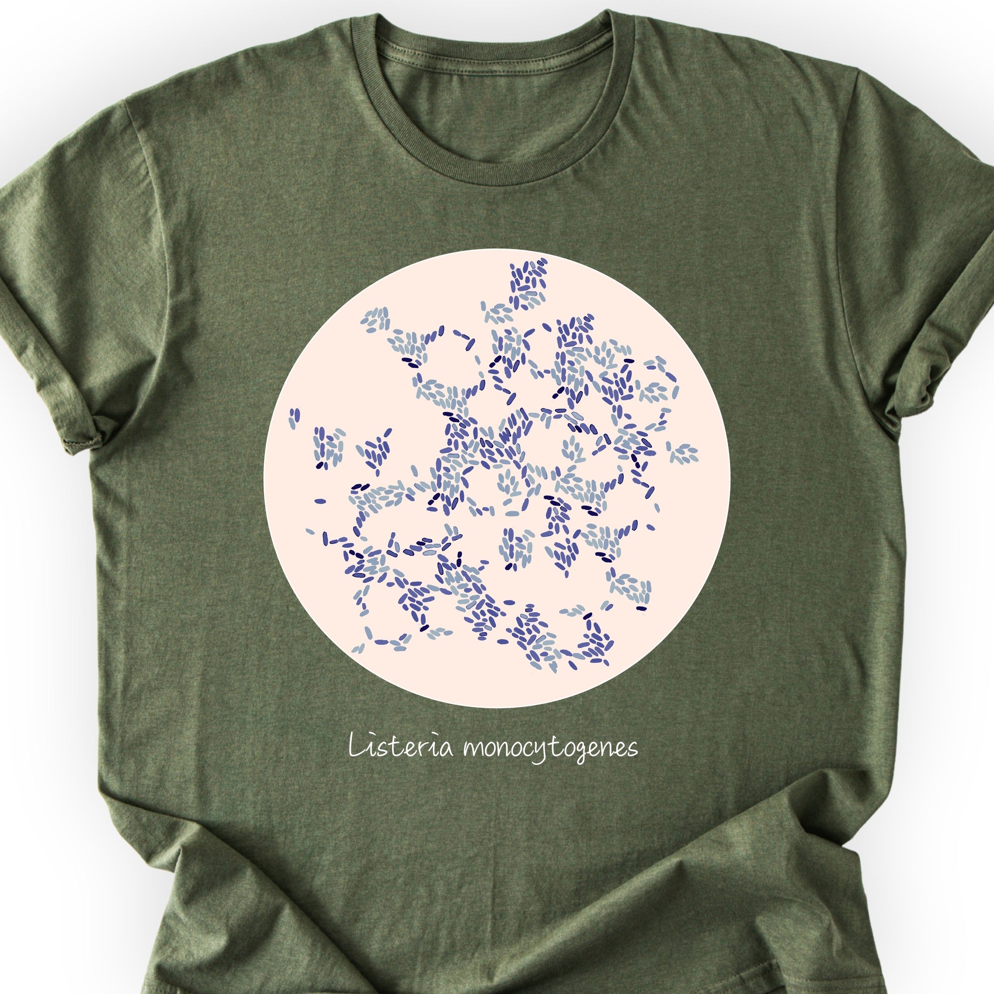 Listeria Monocytogenes T-shirt Military Green