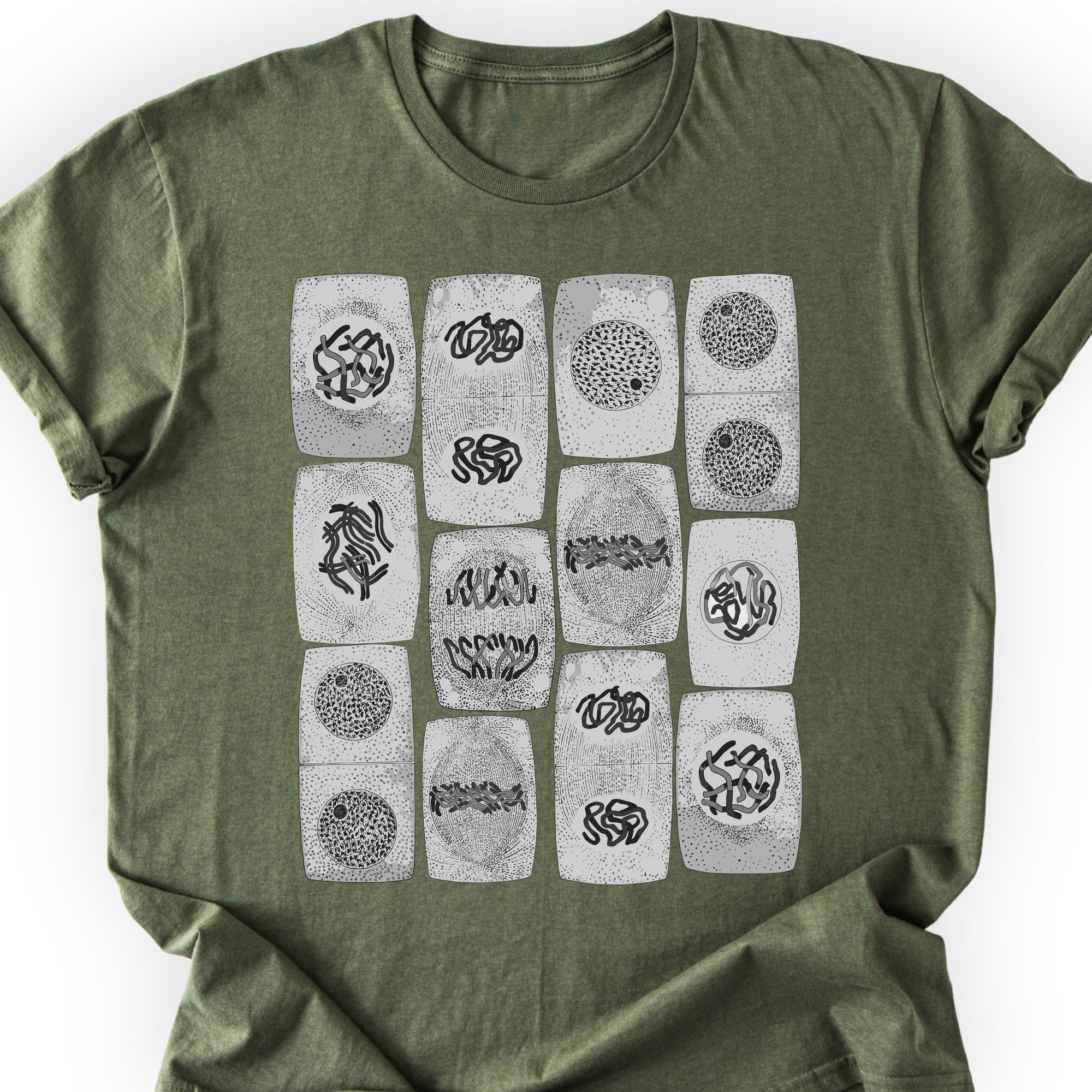 Mitosis pattern T-shirt Military Green