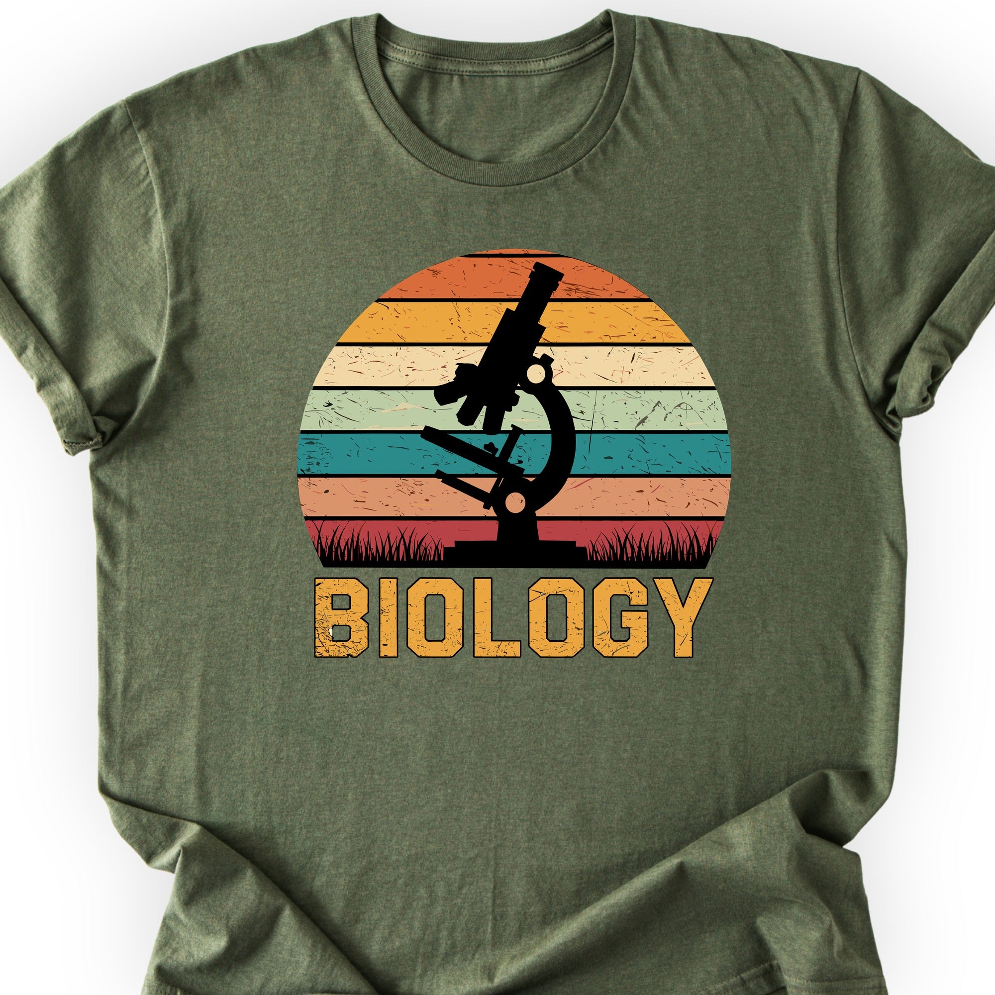 Microscope Sunset T-shirt Military Green