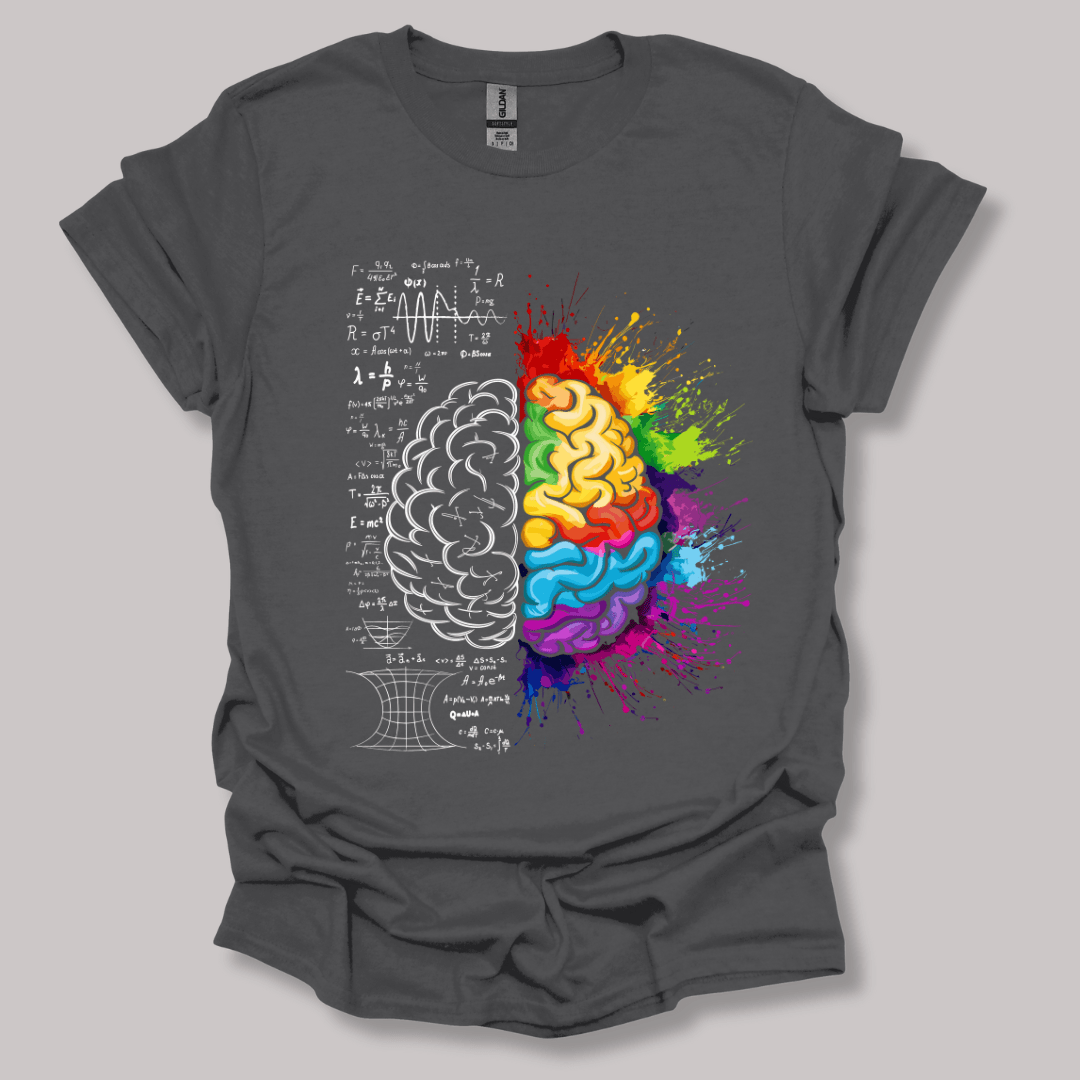 Mind's duality T-shirt Charcoal / S