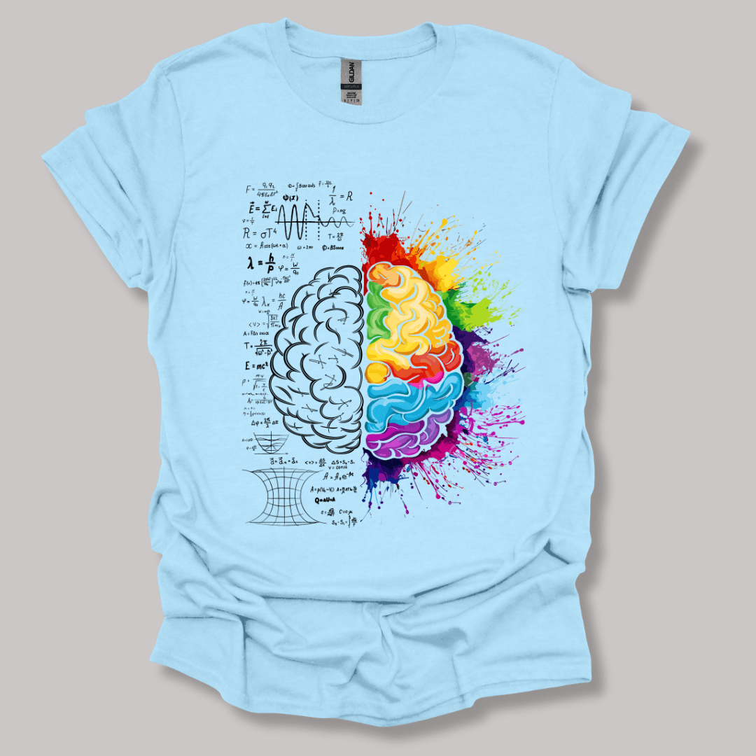 Mind's duality T-shirt Light Blue / S