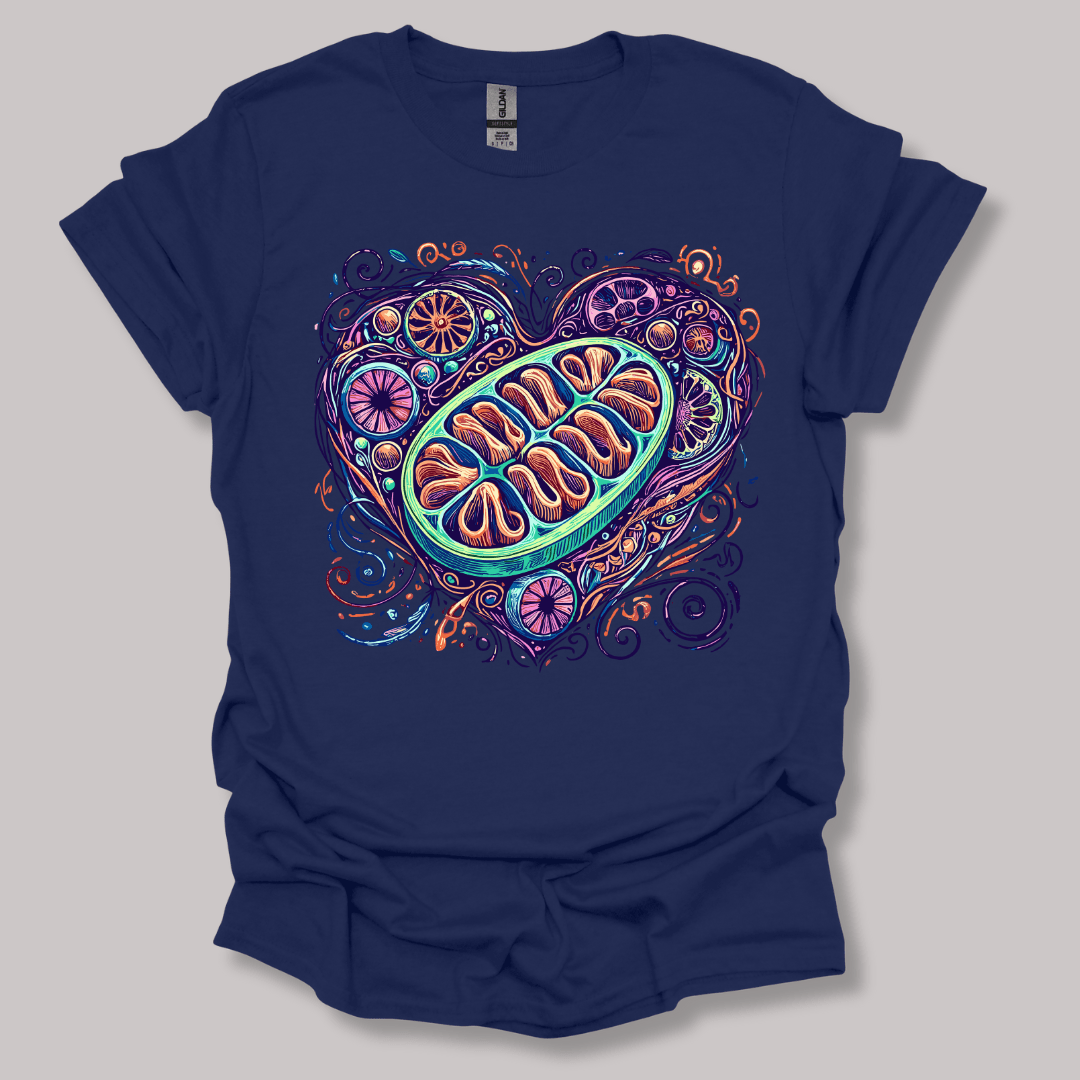 Mitochondria Heart T-shirt Navy / S
