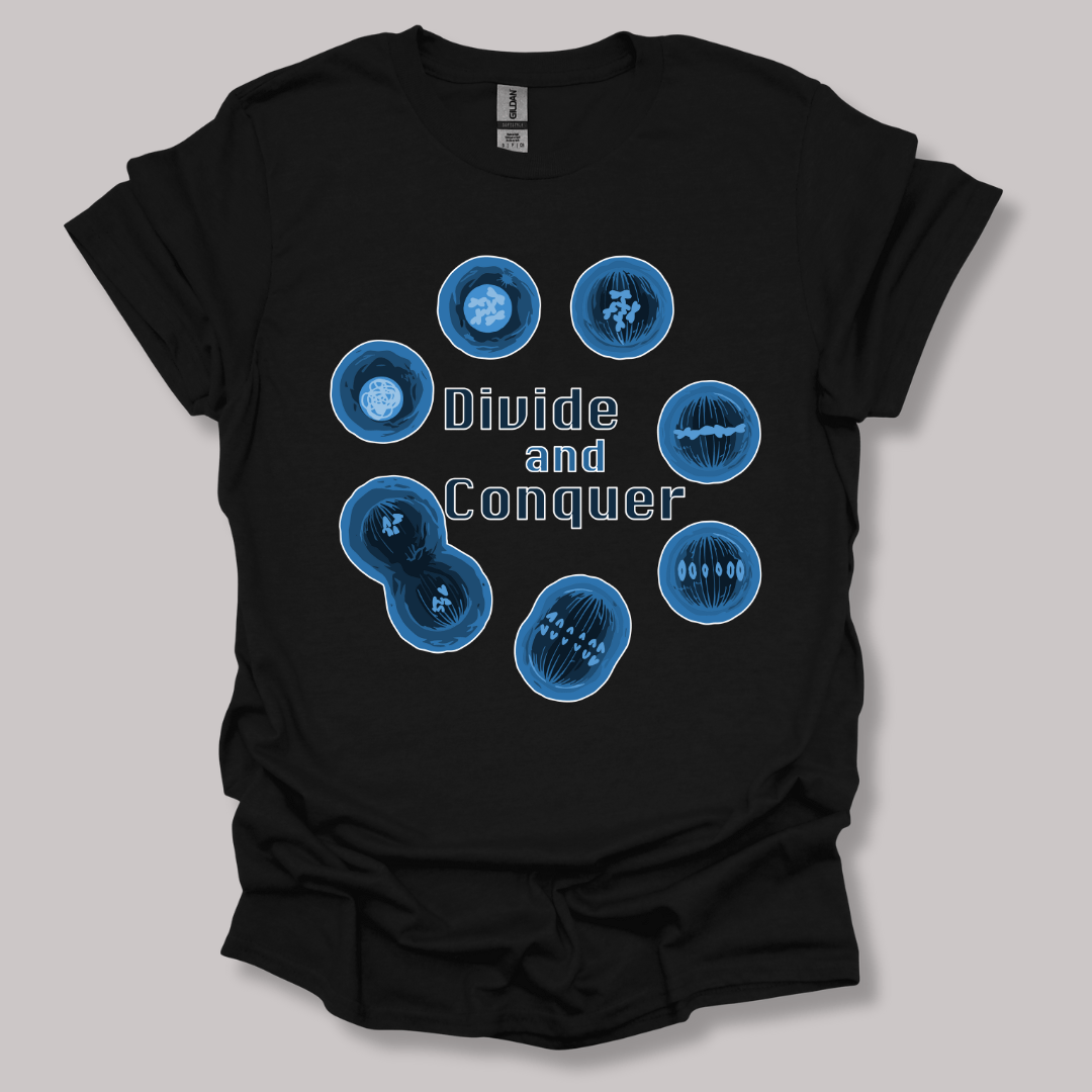 Mitosis Divide and Conquer T-shirt Black / S