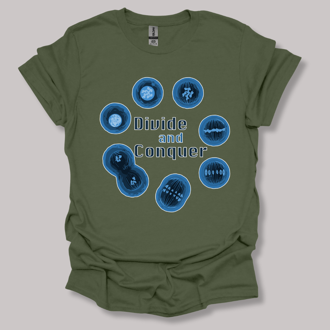 Mitosis Divide and Conquer T-shirt Military Green / S