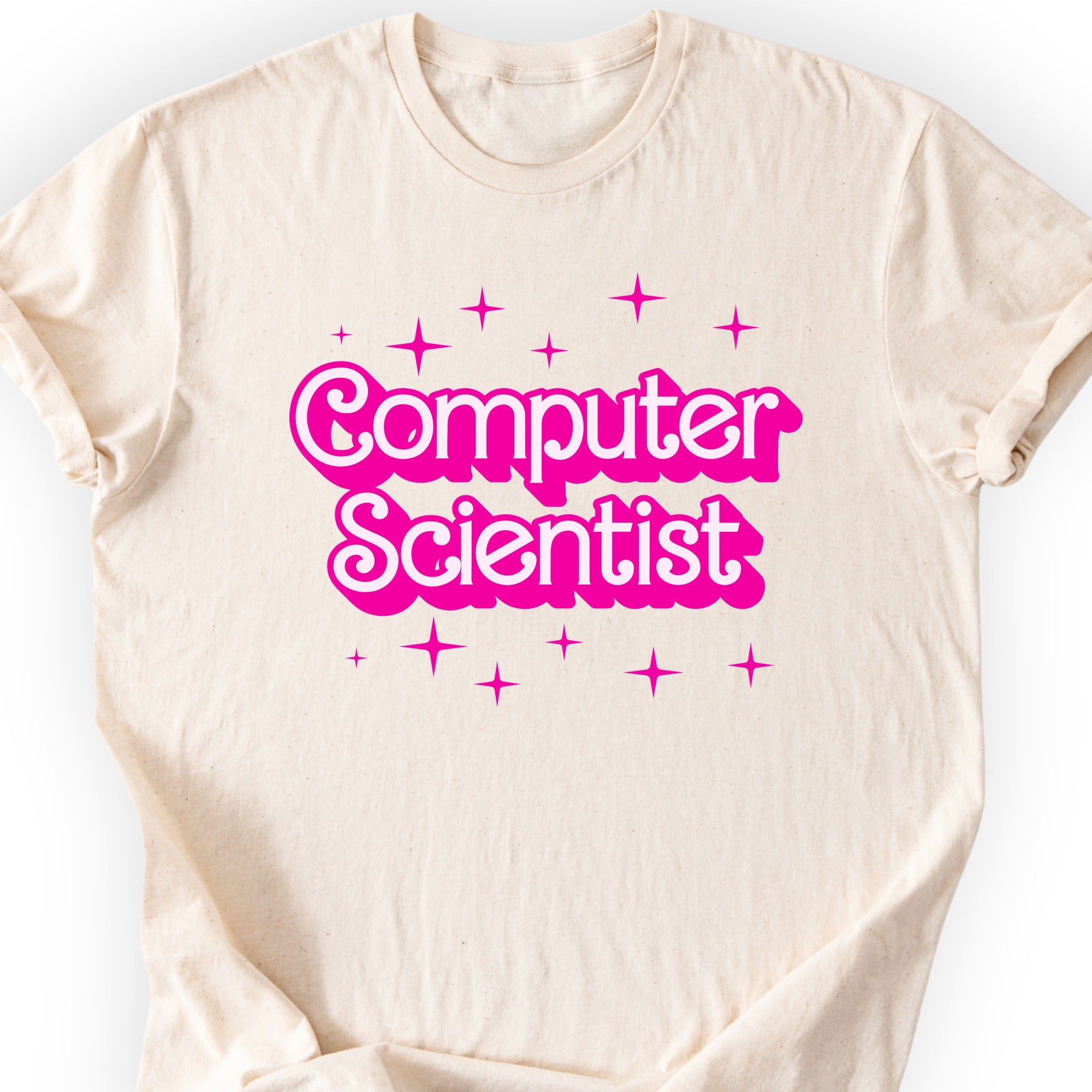 Environmental Scientist Pink Doll T-shirt Natural