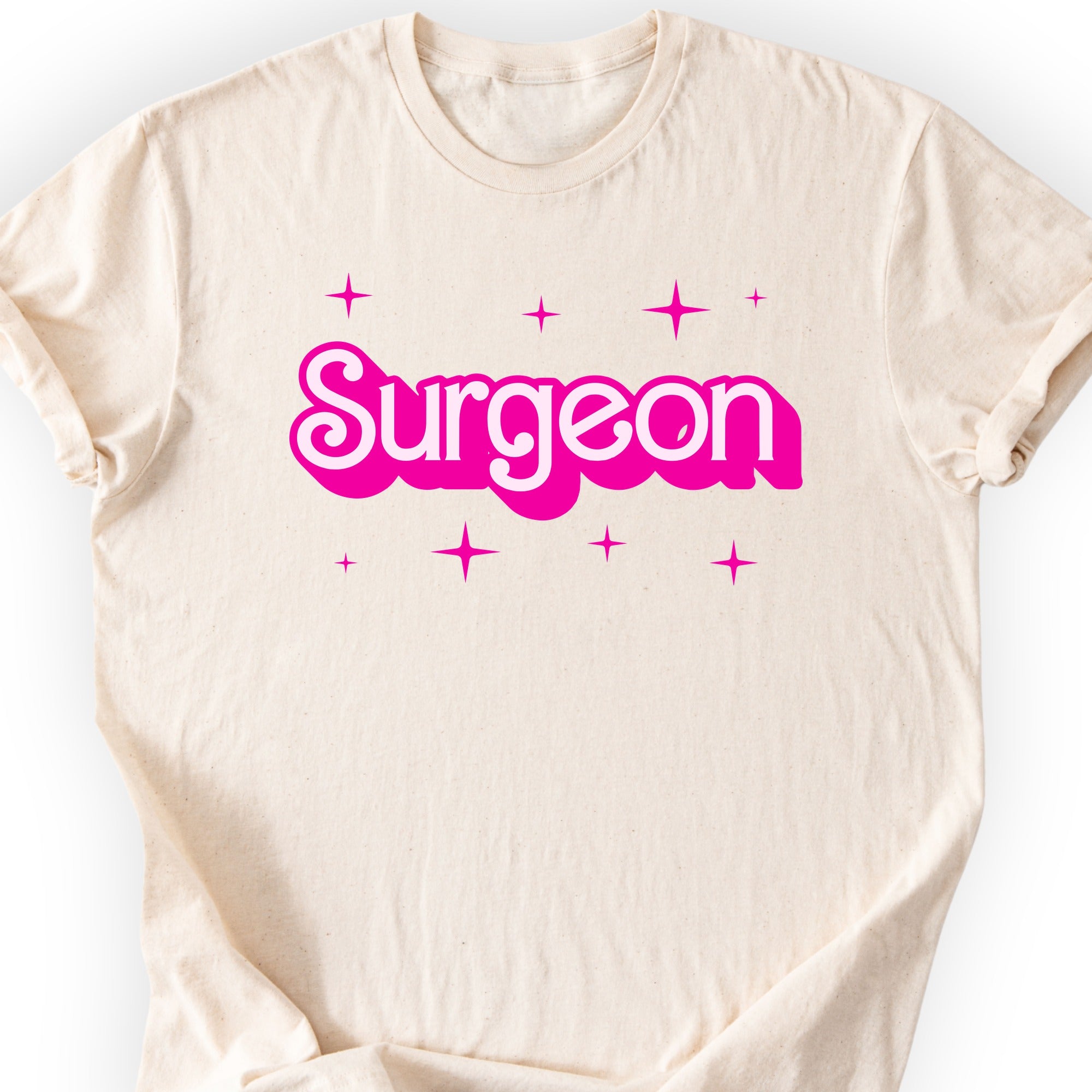 Surgeon Pink Doll T-shirt Natural