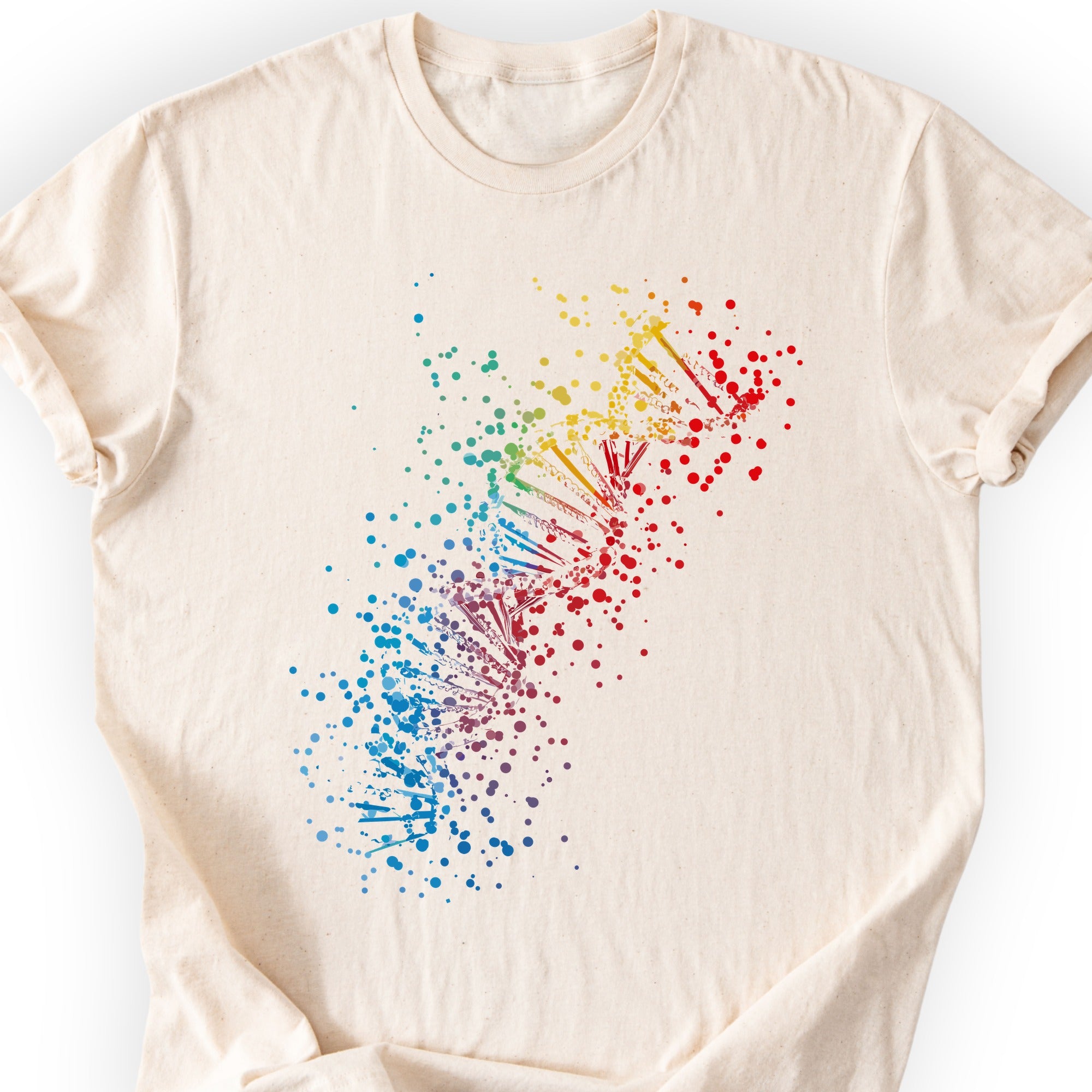 Rainbow DNA T-Shirt Natural