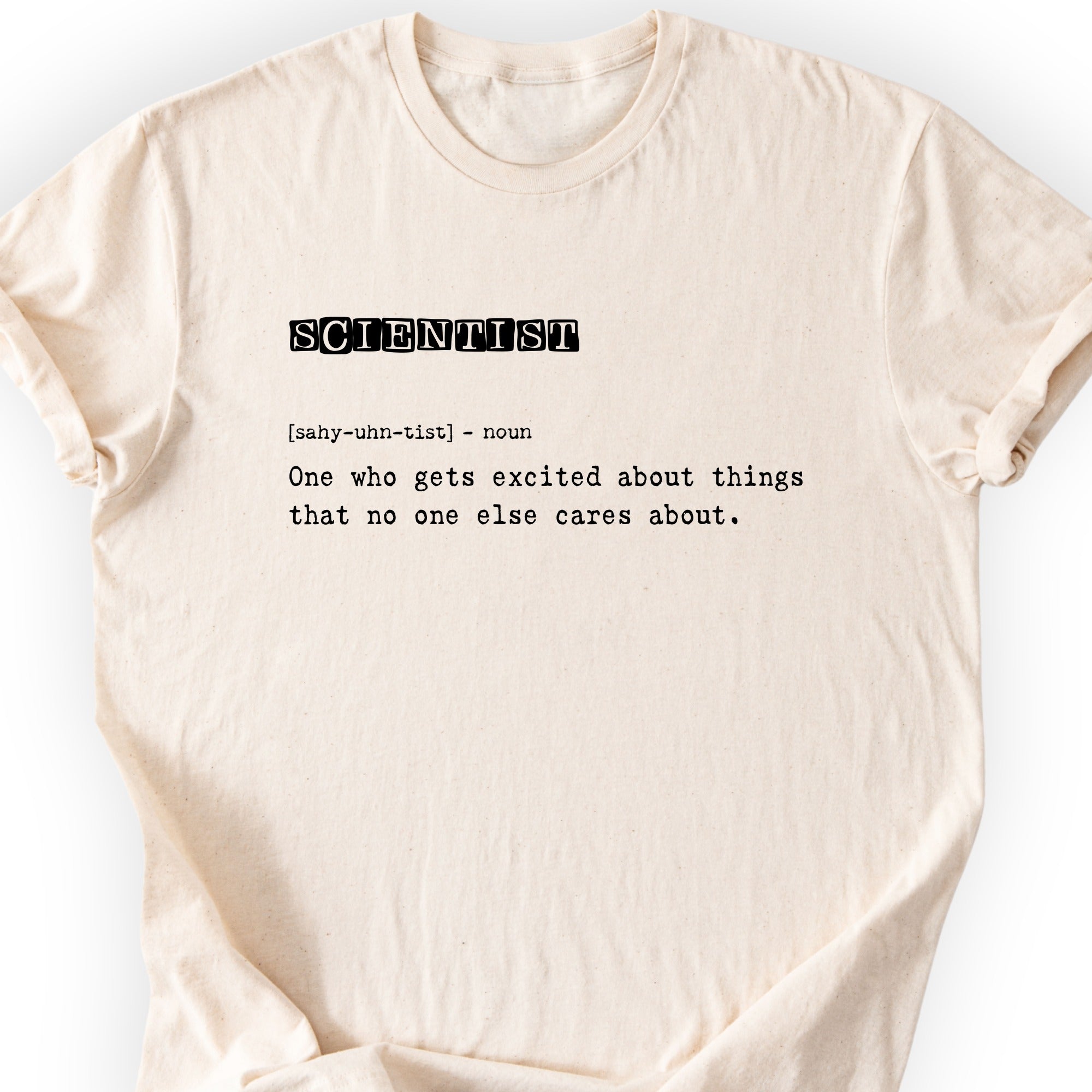 Scientist Definition T-shirt Natural