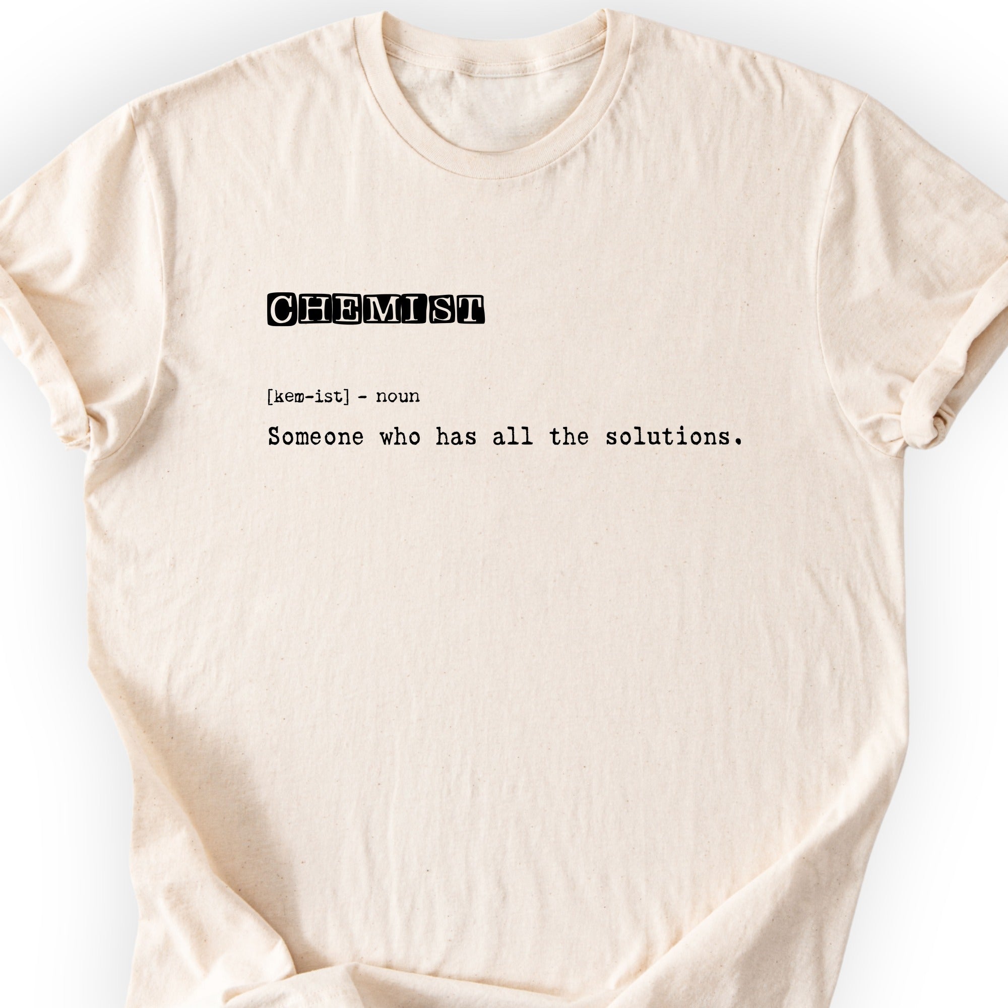 Chemist Definition T-shirt Natural