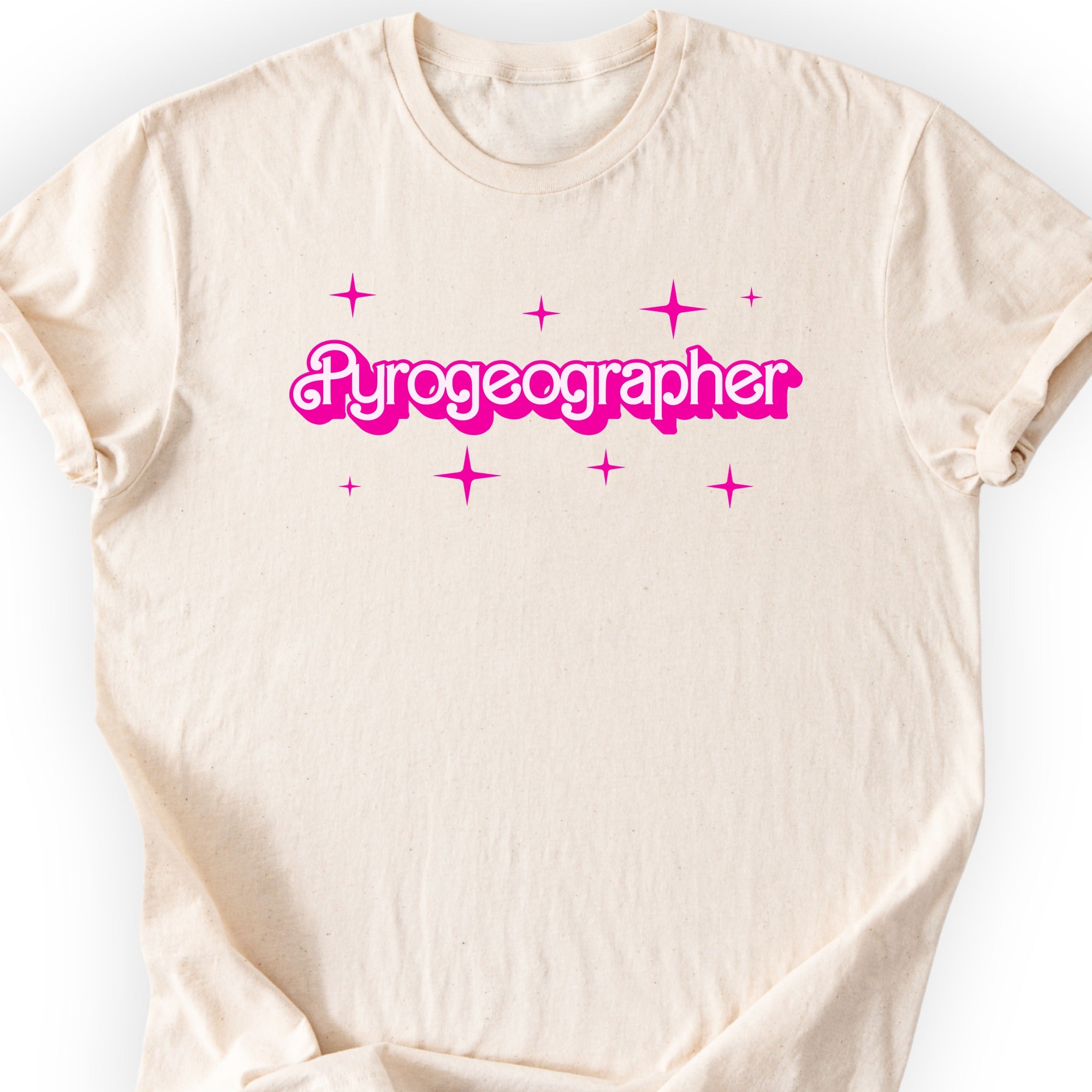 Pyrogeographer Pink Doll T-shirt Natural