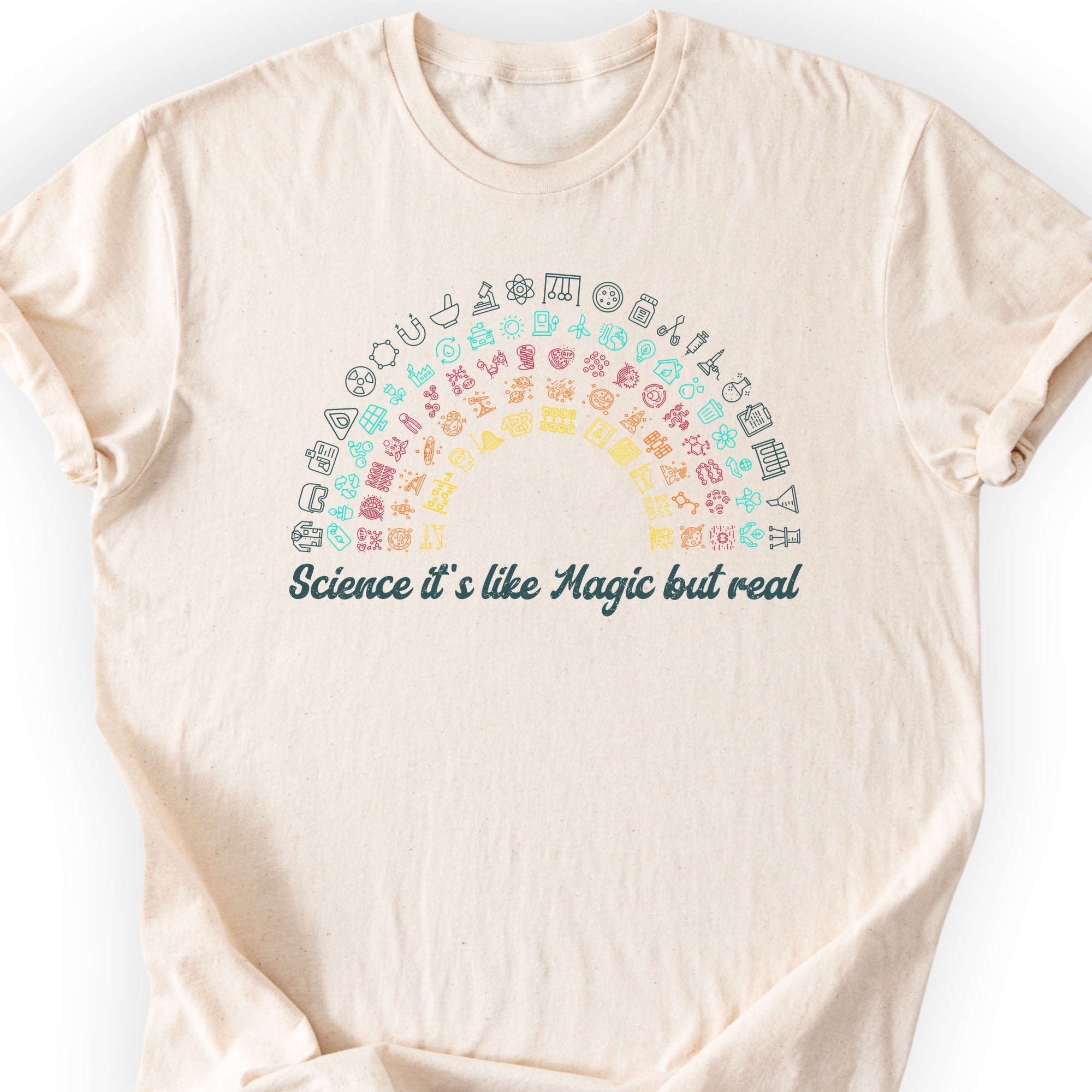 Science Rainbow T-Shirt Natural