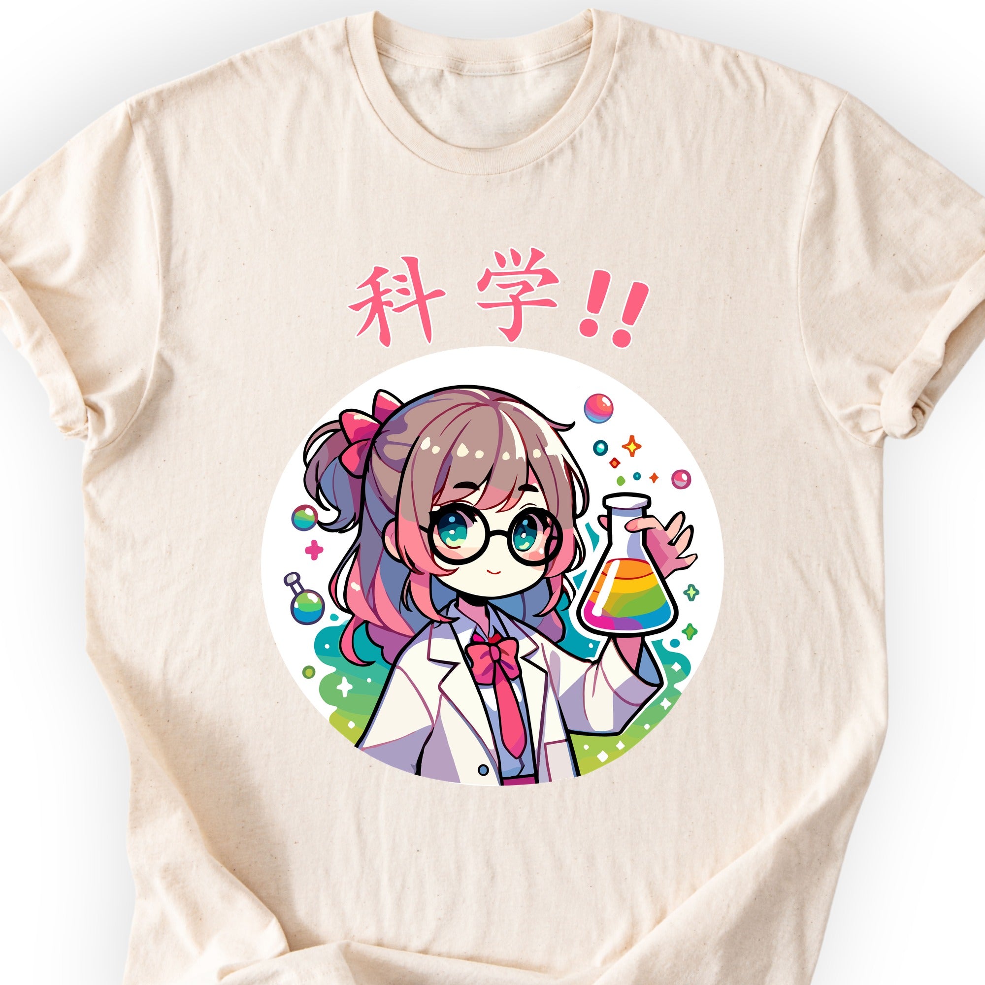 Science Girl T-shirt Natural
