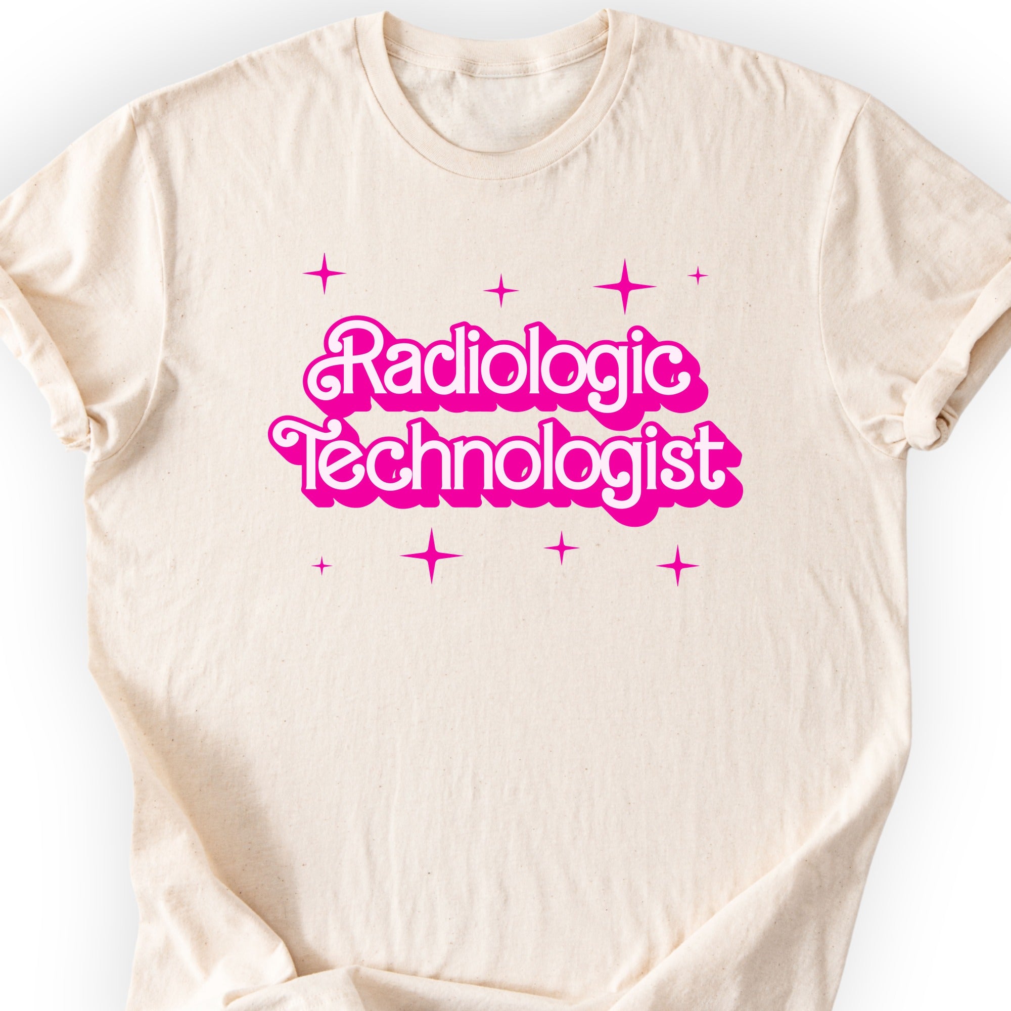 Radiologic Technologist Pink Doll T-shirt Natural