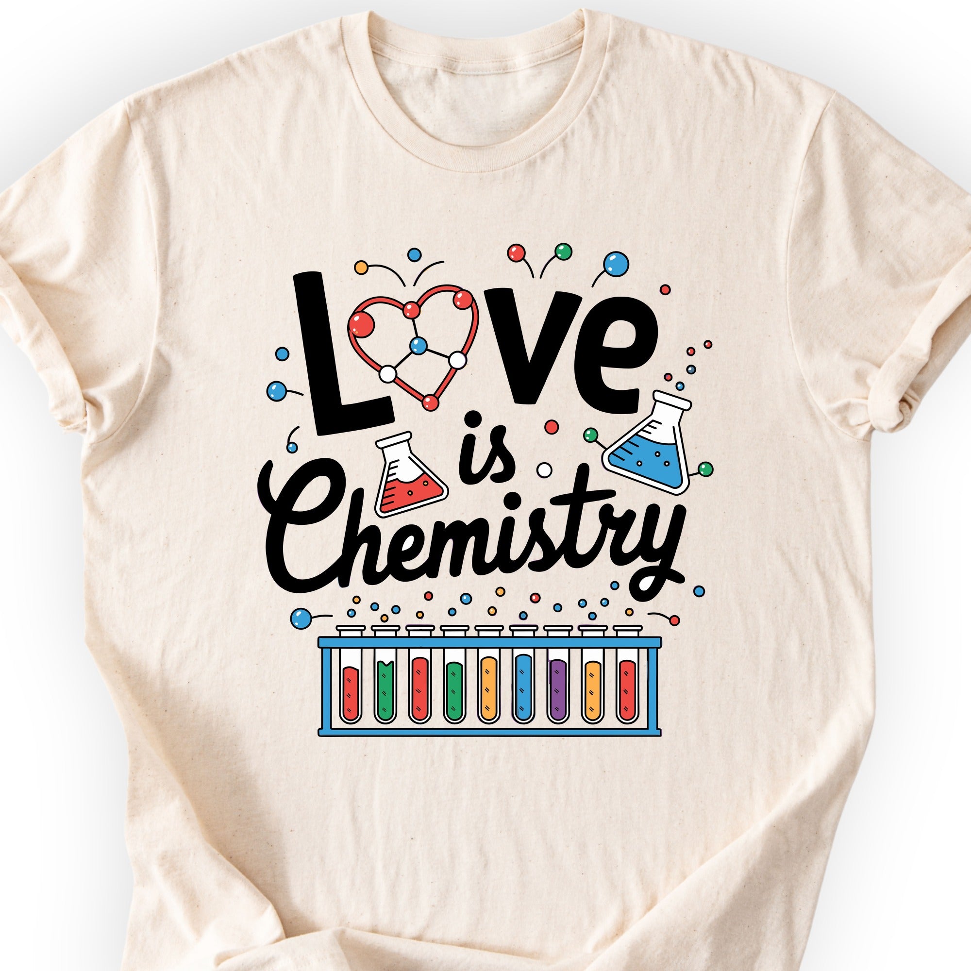 Love Is Chemistry T-shirt Natural