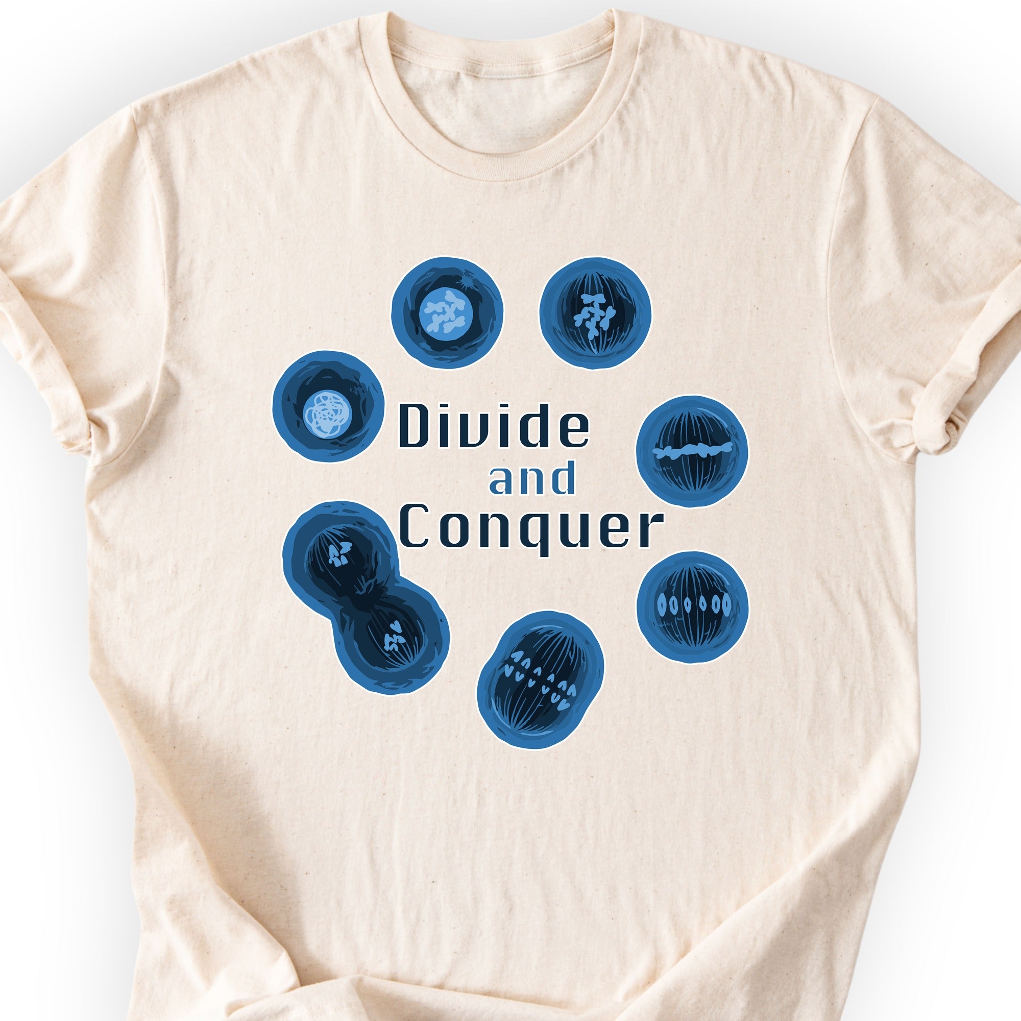 Mitosis Divide and Conquer T-shirt Natural