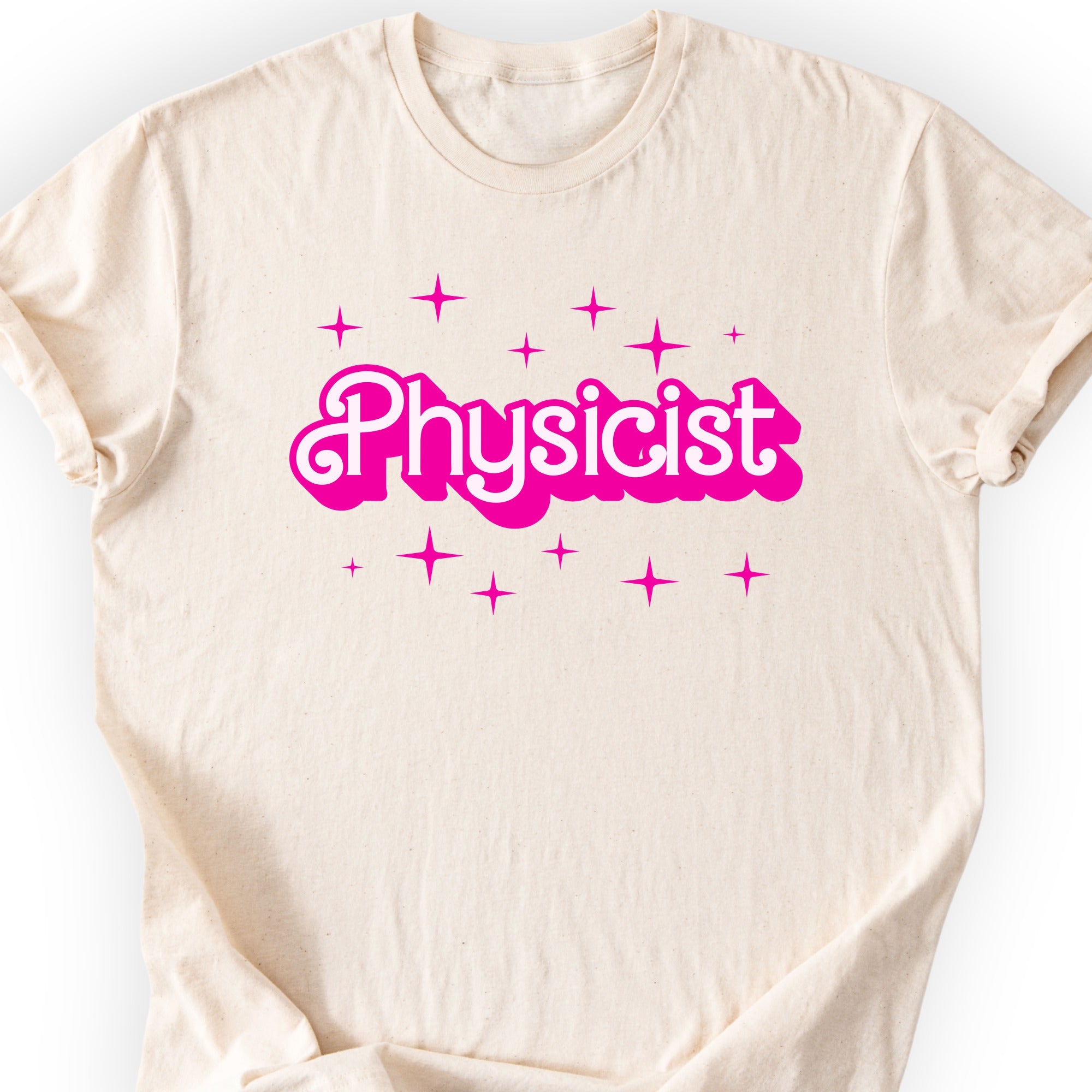 Computer Scientist Pink Doll T-shirt Natural