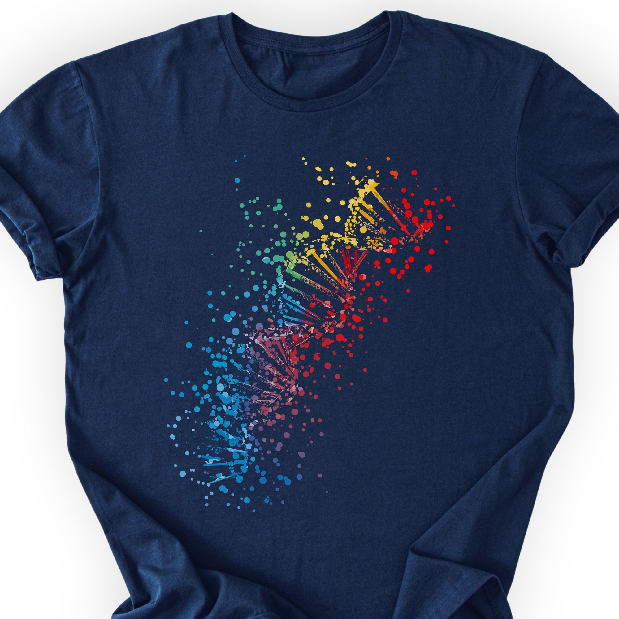Rainbow DNA T-Shirt Navy