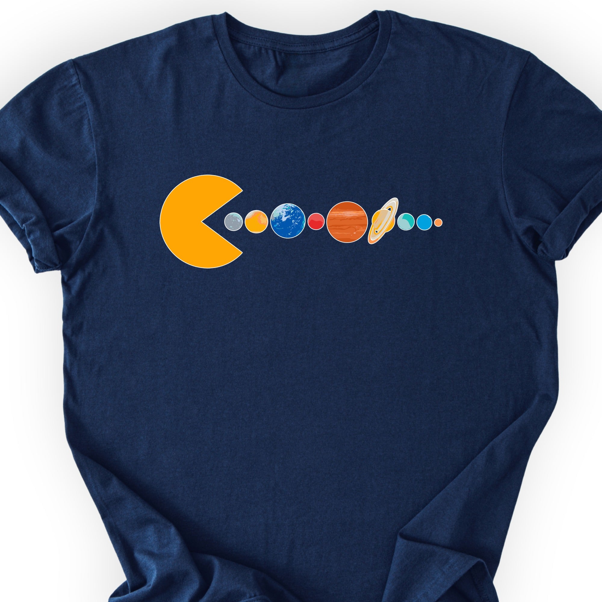 Solar System Pac Man T-shirt Navy