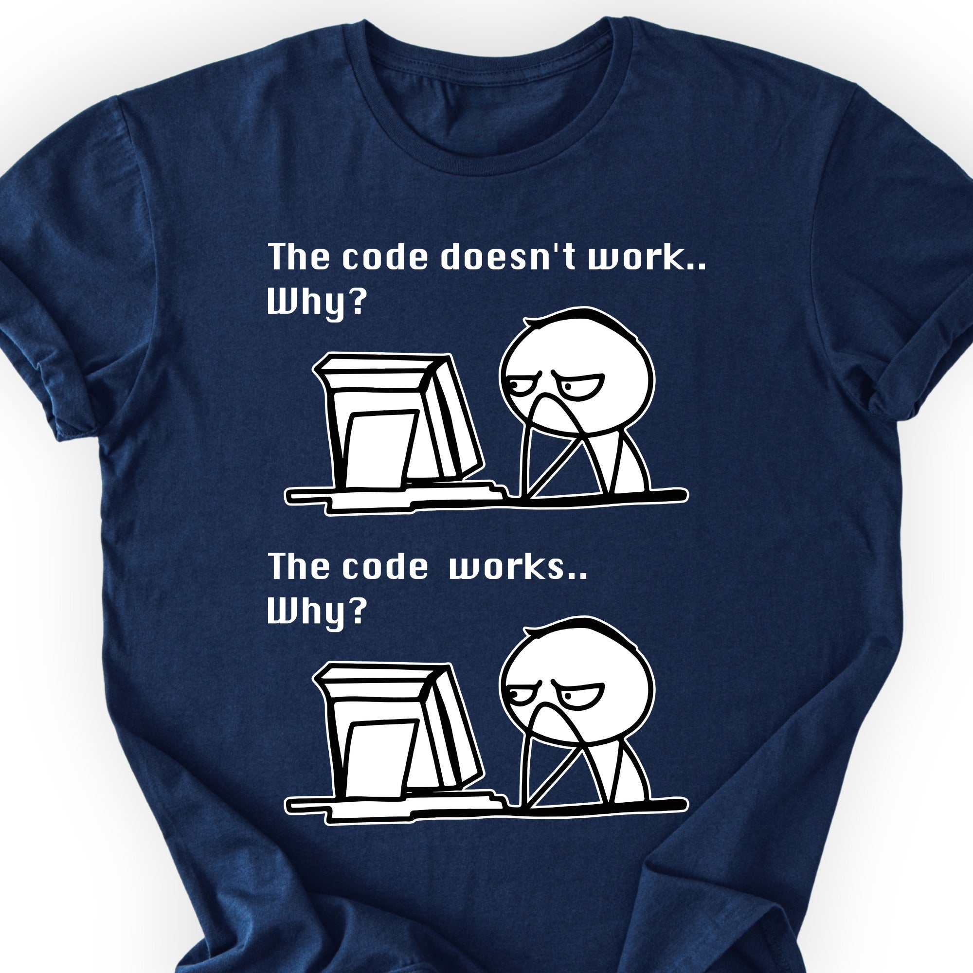 The Code Works T-shirt Navy