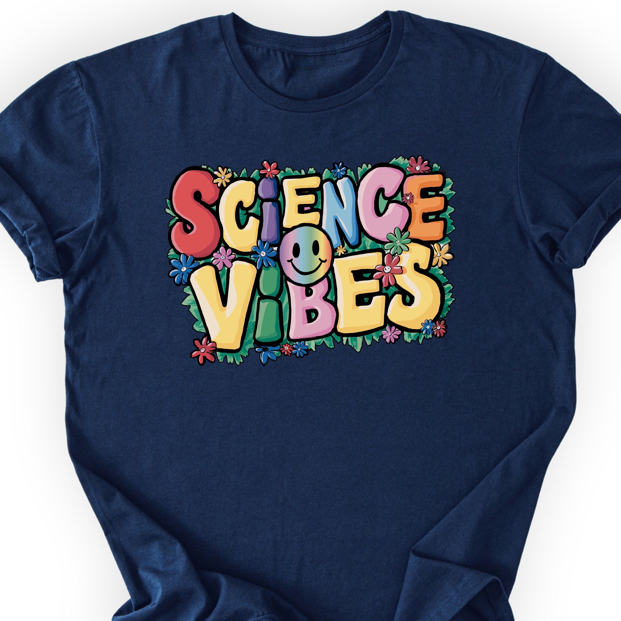Happy Science Vibes T-shirt Navy